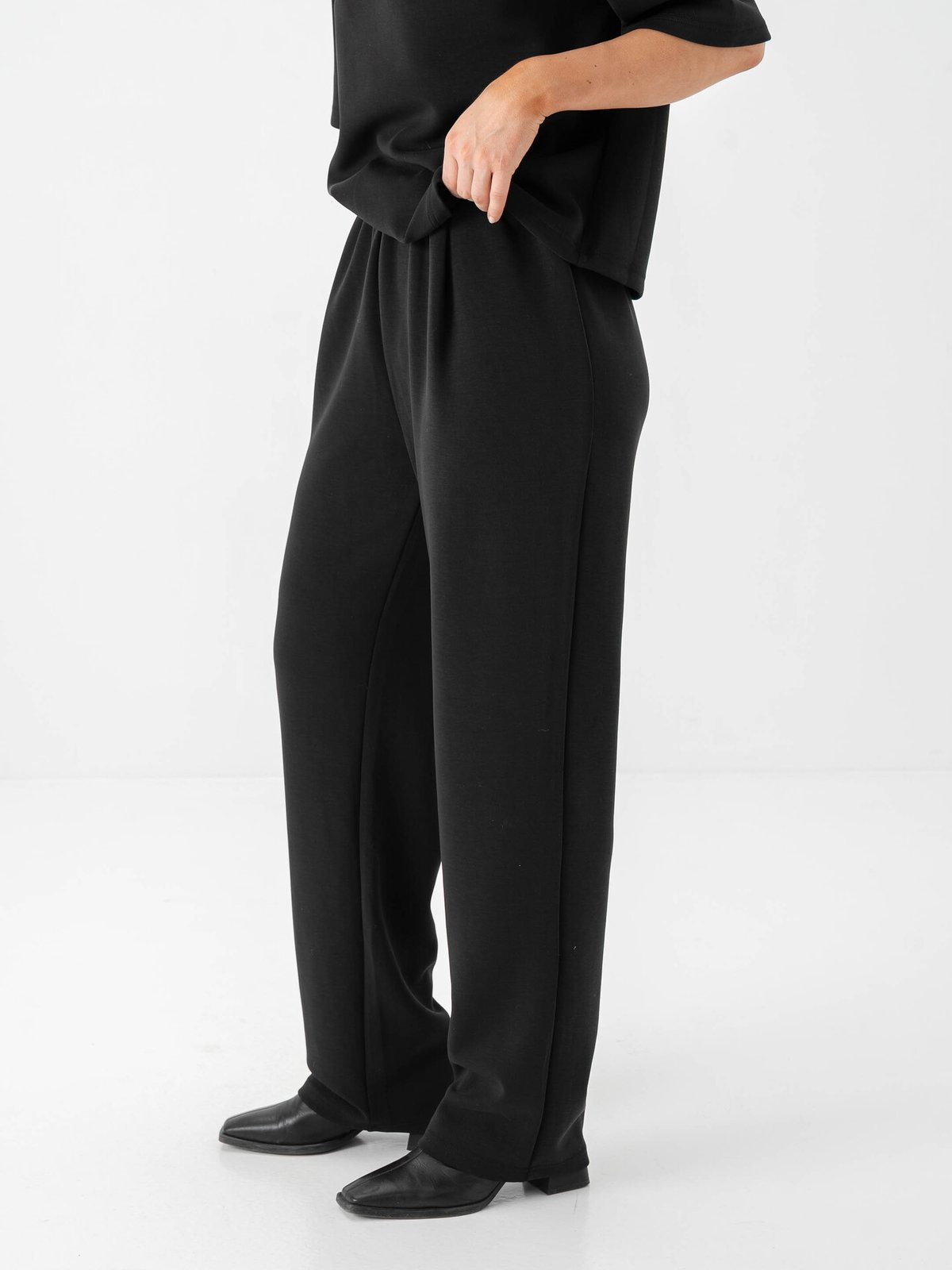 Selected Femme Tenny High Waist Pant Black
