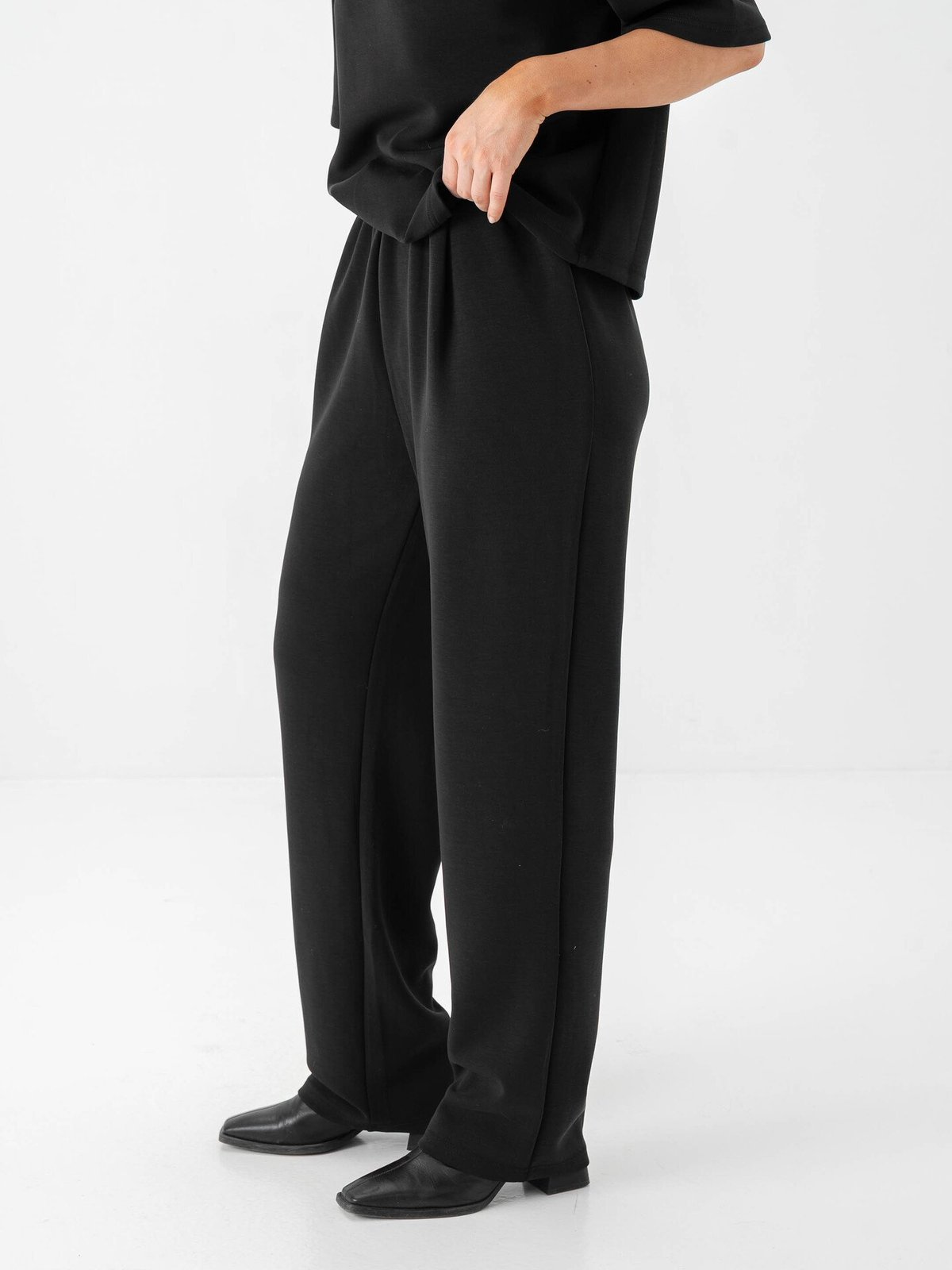 Selected Femme Tenny High Waist Pant Black