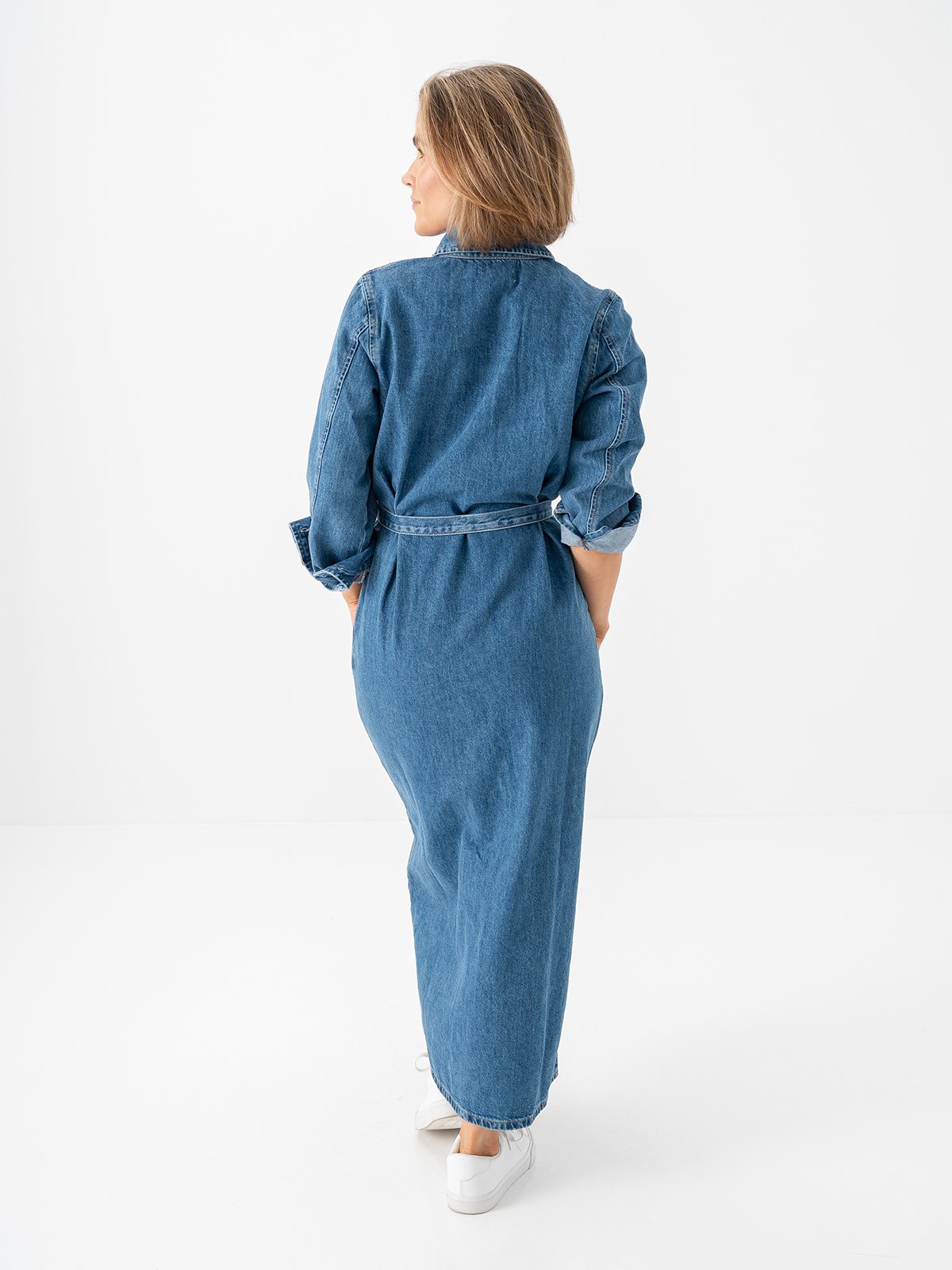 Selected Femme Regular Agathe Long Denim Dress Medium Blue Denim