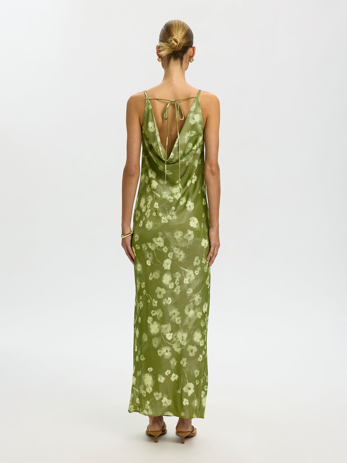 Selected Femme Giona Slim Ankle Strap Dress Lint All Over Print Flower