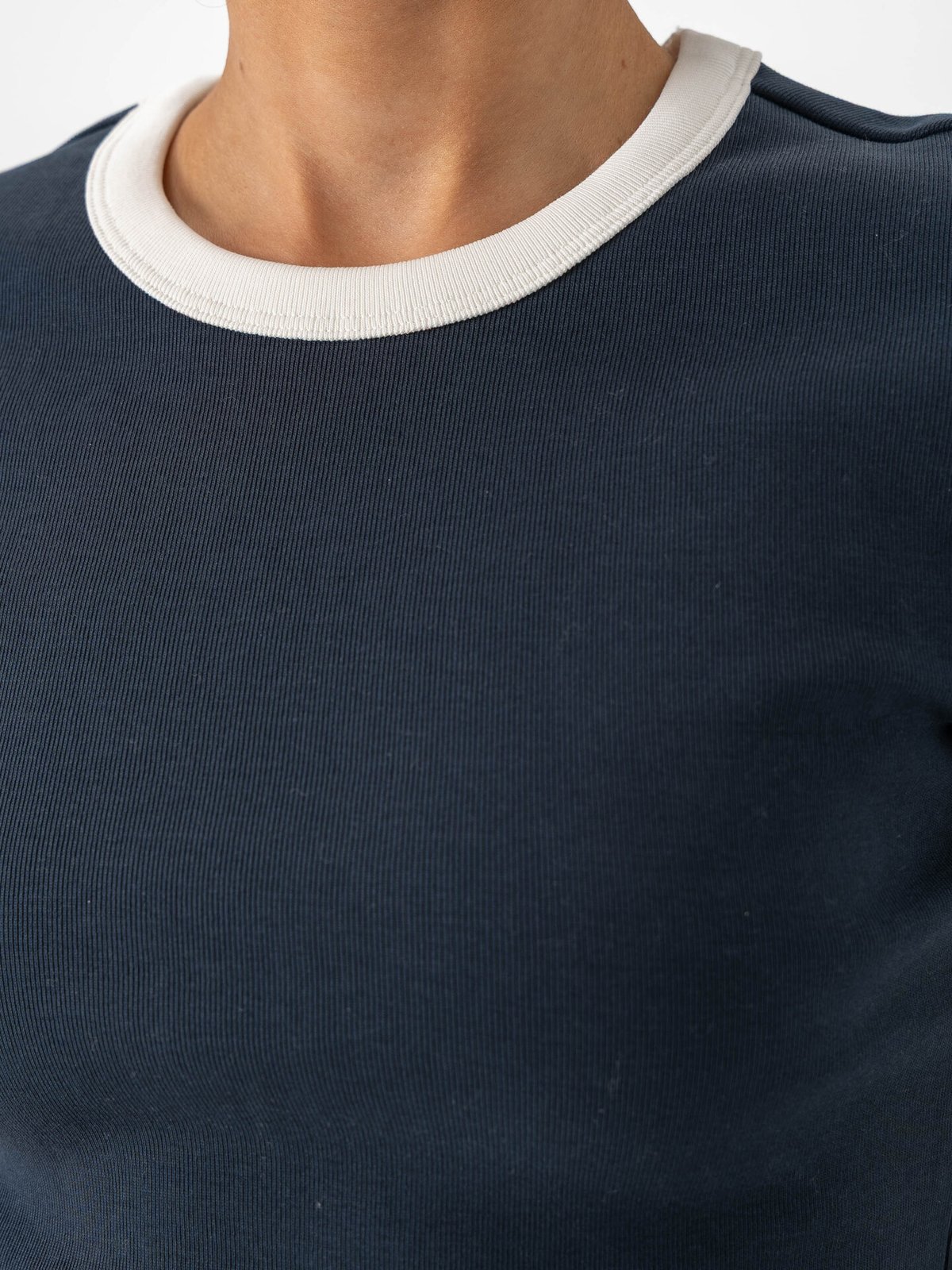 Selected Femme Milly Short Sleeve Tee Dark Sapphire