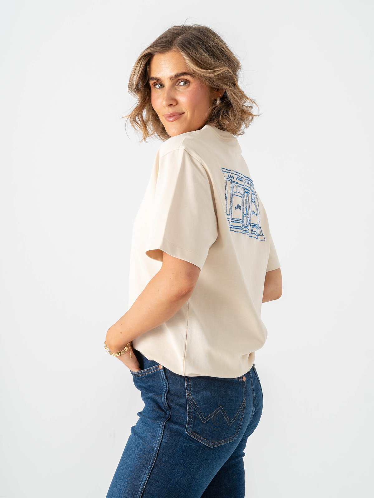 Selected Femme Relaxed Brook Short Sleeve Hotel Amour Tee Angora