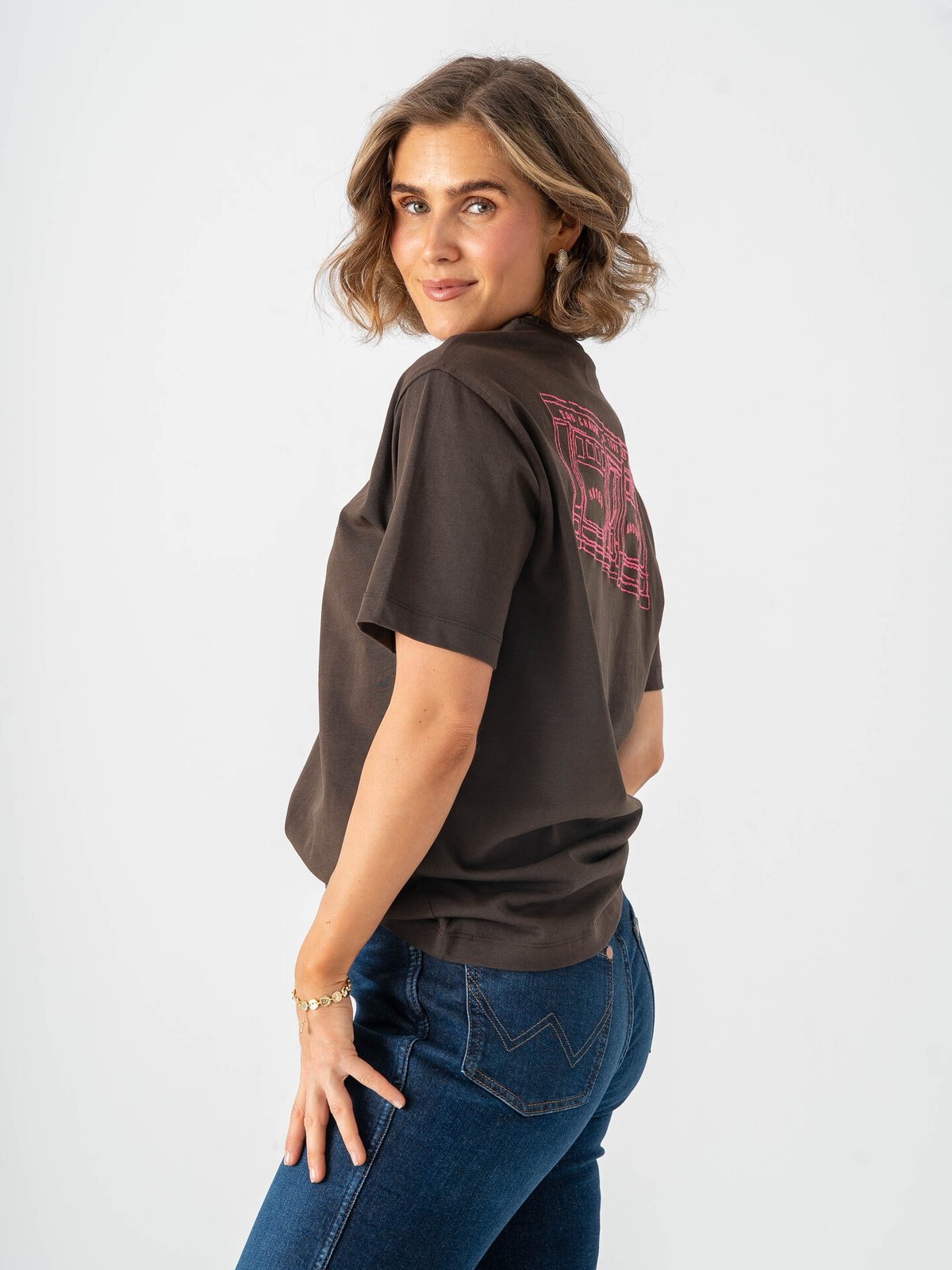 Selected Femme Relaxed Brook Short Sleeve Hotel Amour Tee Delicioso