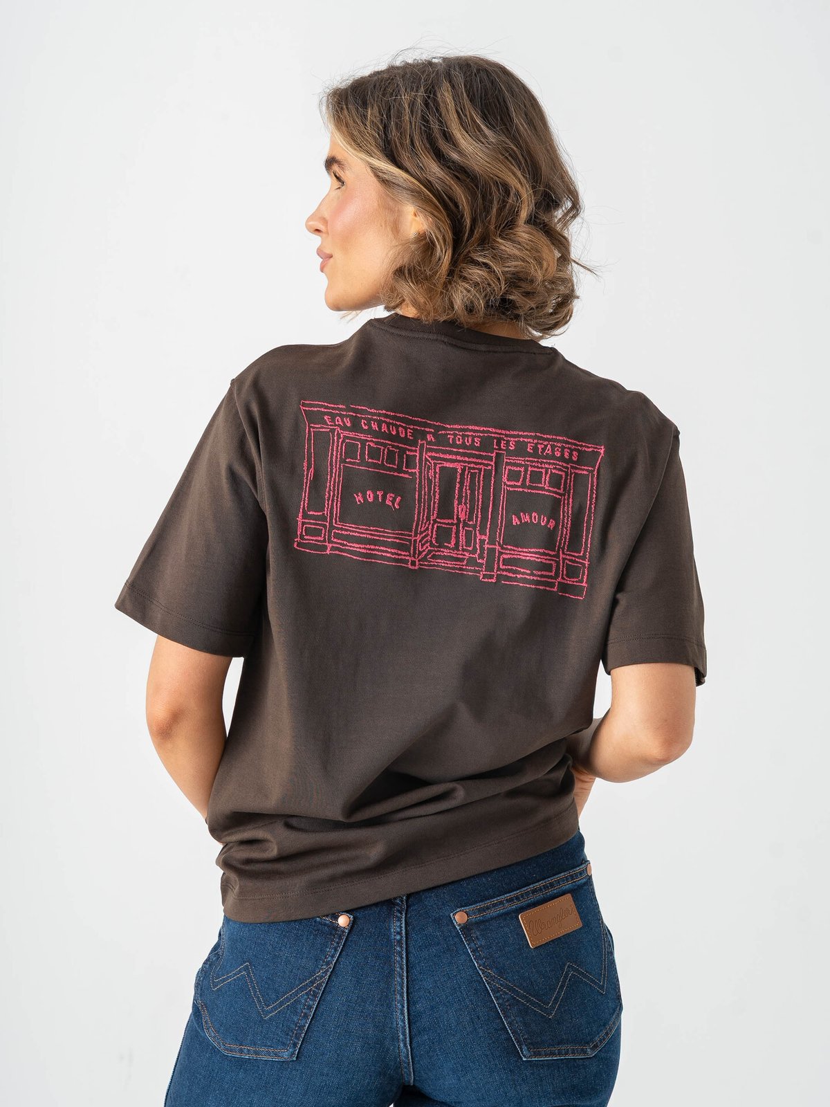 Selected Femme Relaxed Brook Short Sleeve Hotel Amour Tee Delicioso