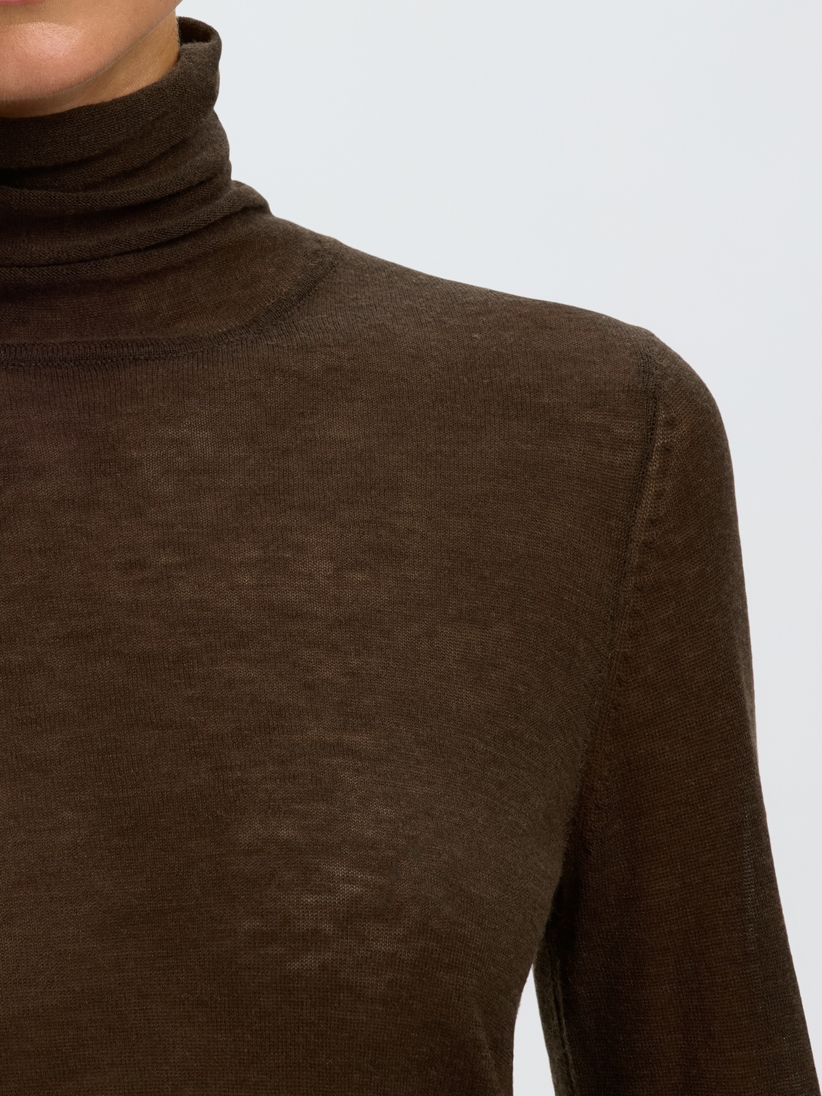 Selected Femme Vendy Wool Long Sleeve Knit Roll Neck Delicioso