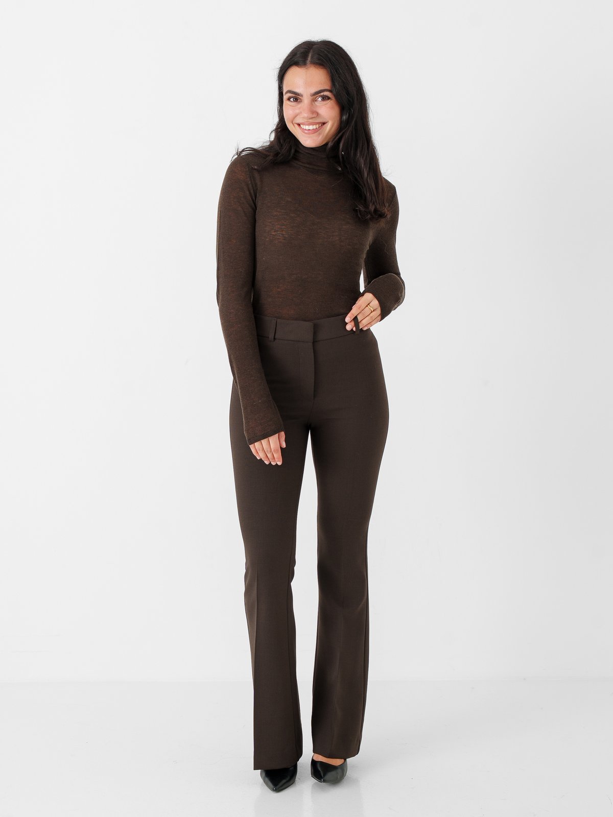 Selected Femme Vendy Wool Long Sleeve Knit Roll Neck Delicioso