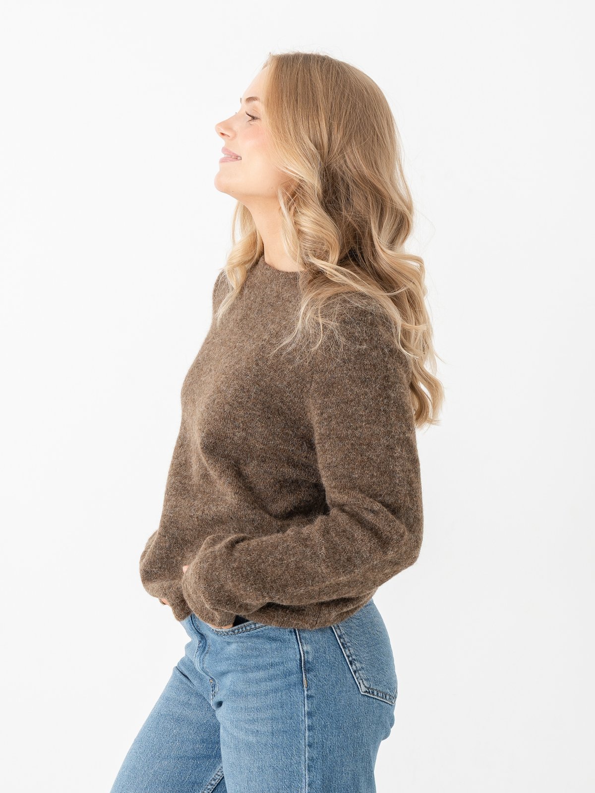 Selected Femme Lulu New Long Sleeve Knit O-Neck Dachshund
