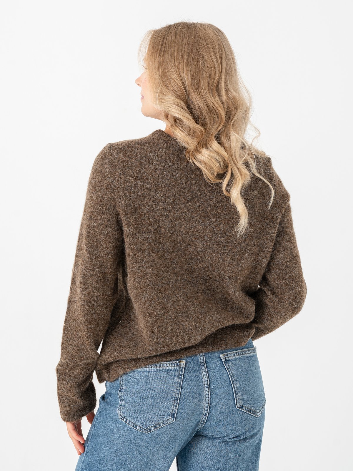 Selected Femme Lulu New Long Sleeve Knit O-Neck Dachshund