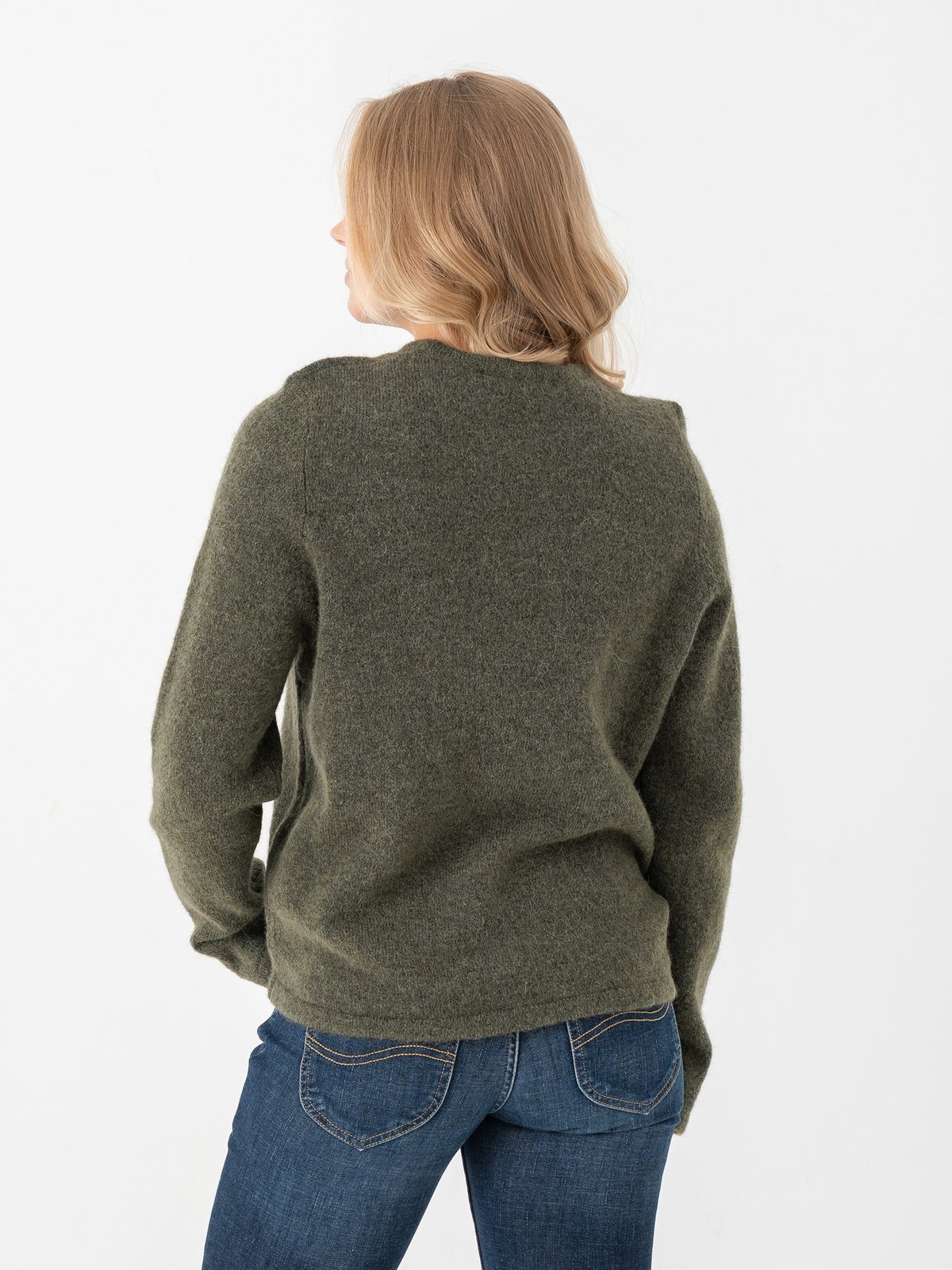 Selected Femme Lulu New Long Sleeve Knit O-Neck Kalamata