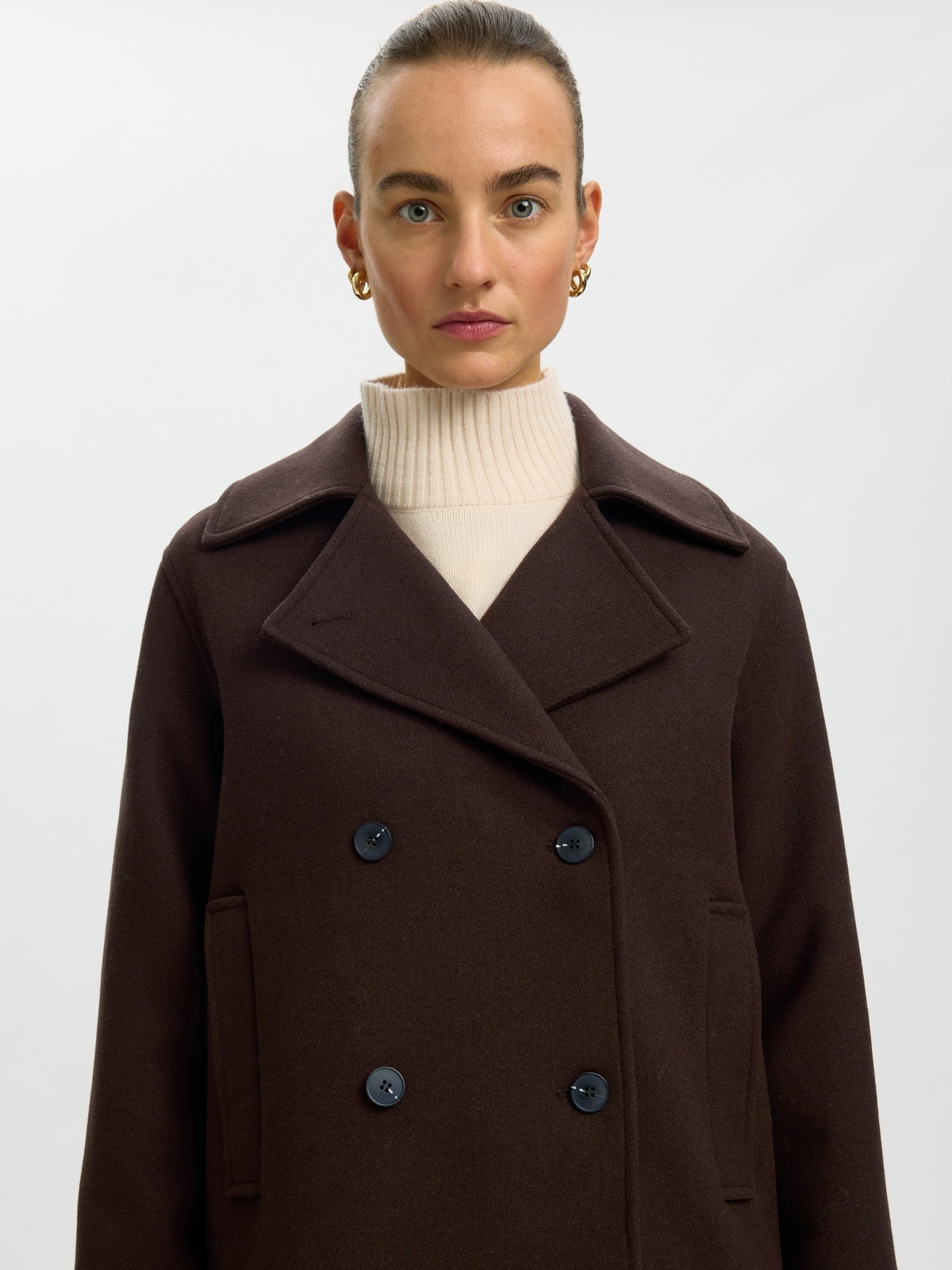 Selected Femme Zia-Alma Wool Blend Jacket Delicioso