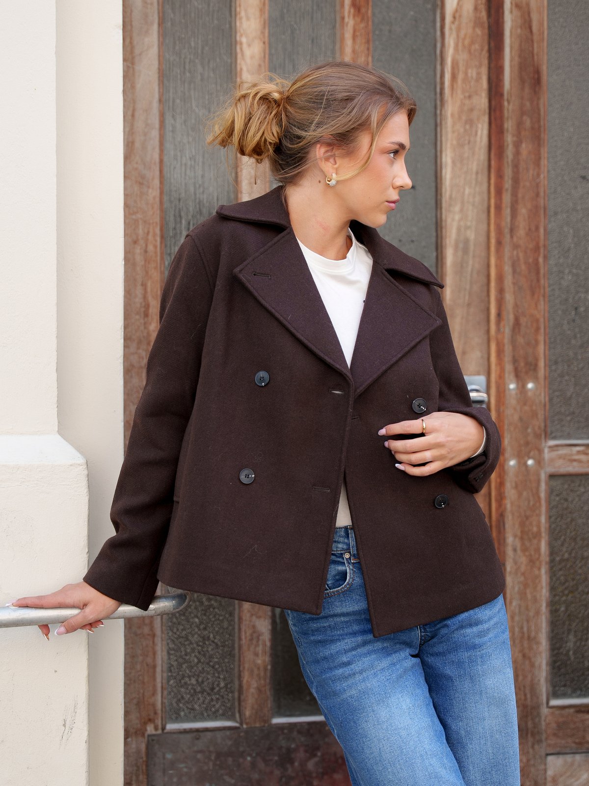 Selected Femme Zia-Alma Wool Blend Jacket Delicioso