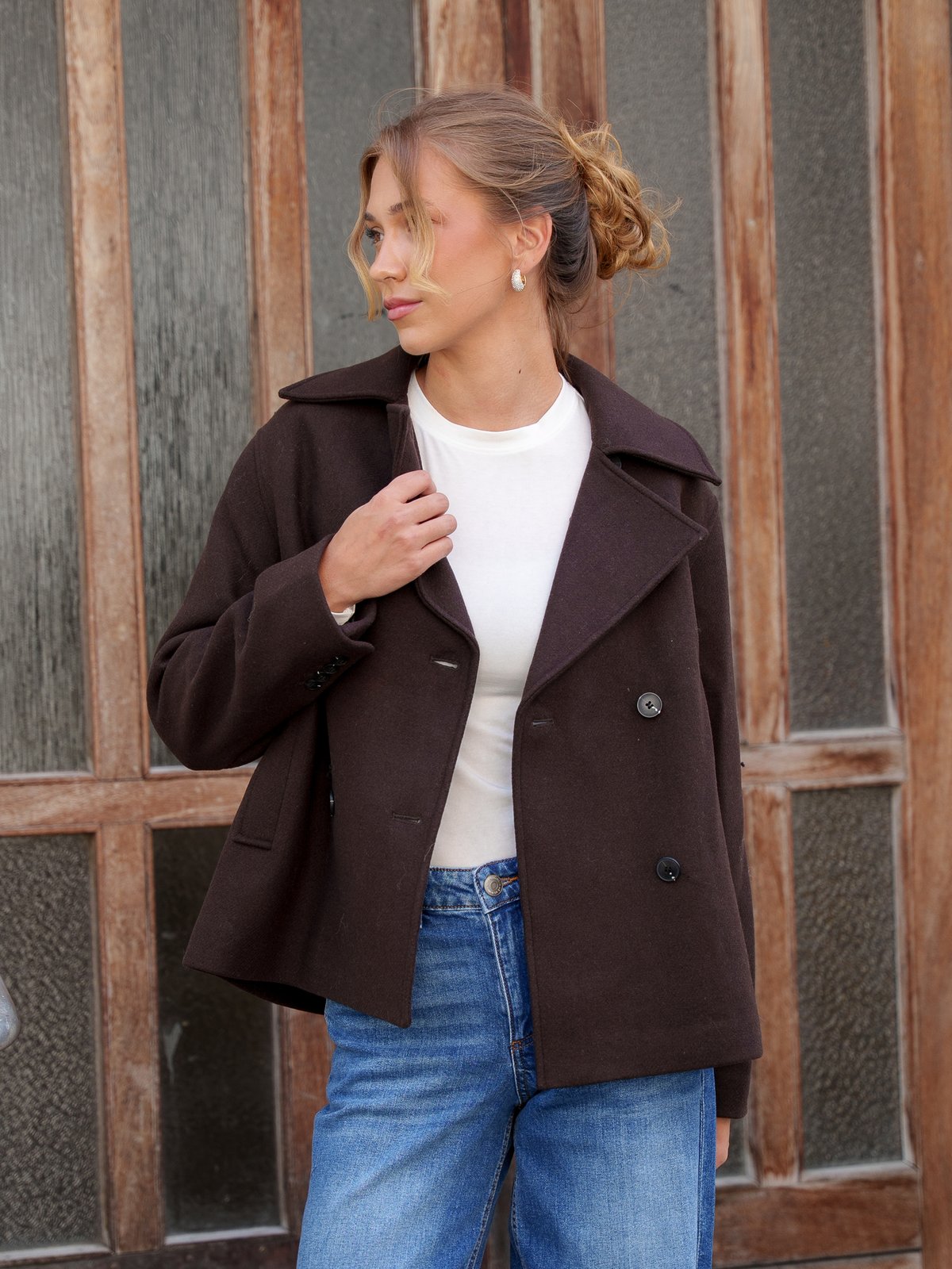 Selected Femme Zia-Alma Wool Blend Jacket Delicioso
