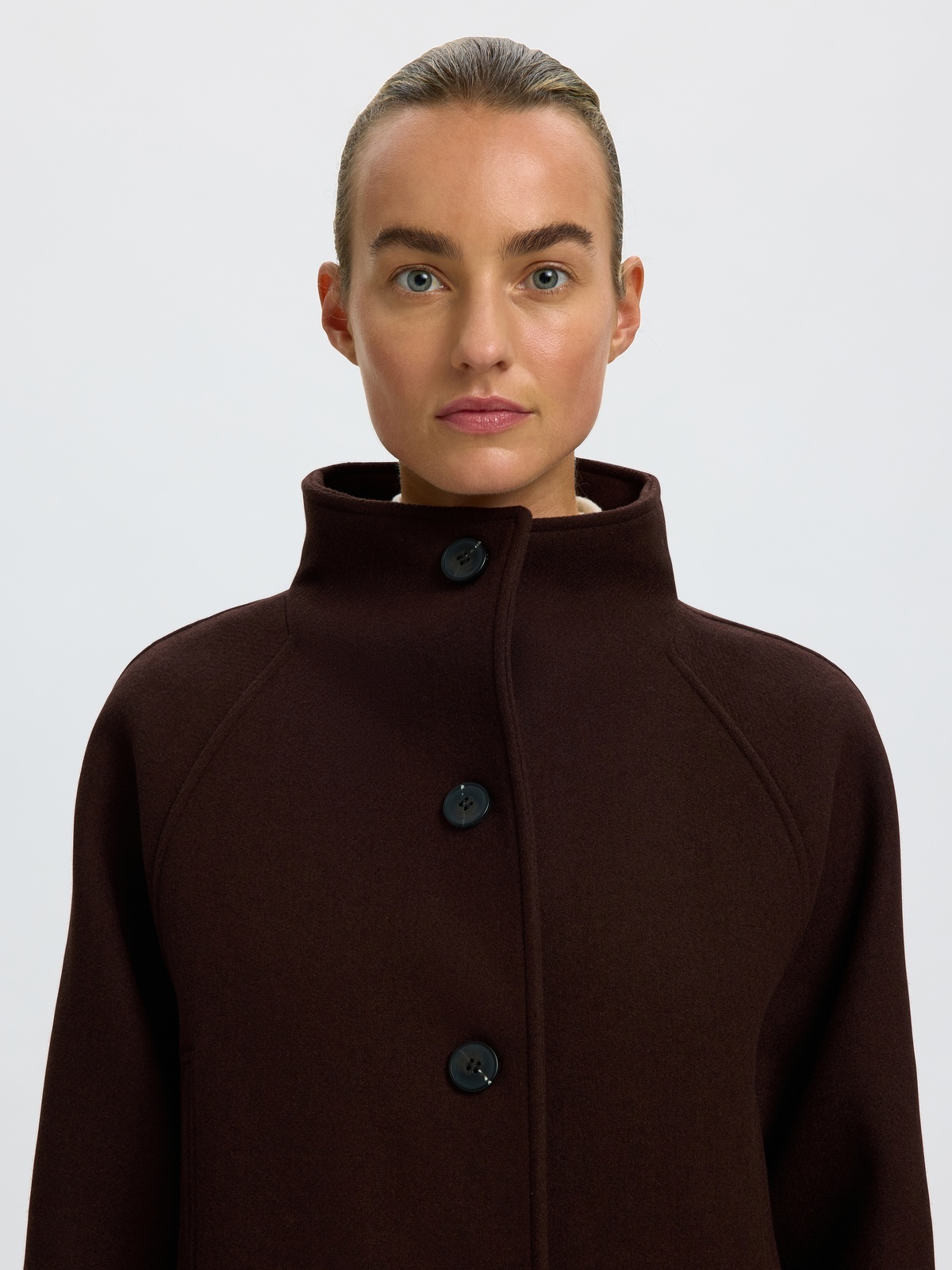 Selected Femme Zia-Vinni Wool Blend Coat Delicioso