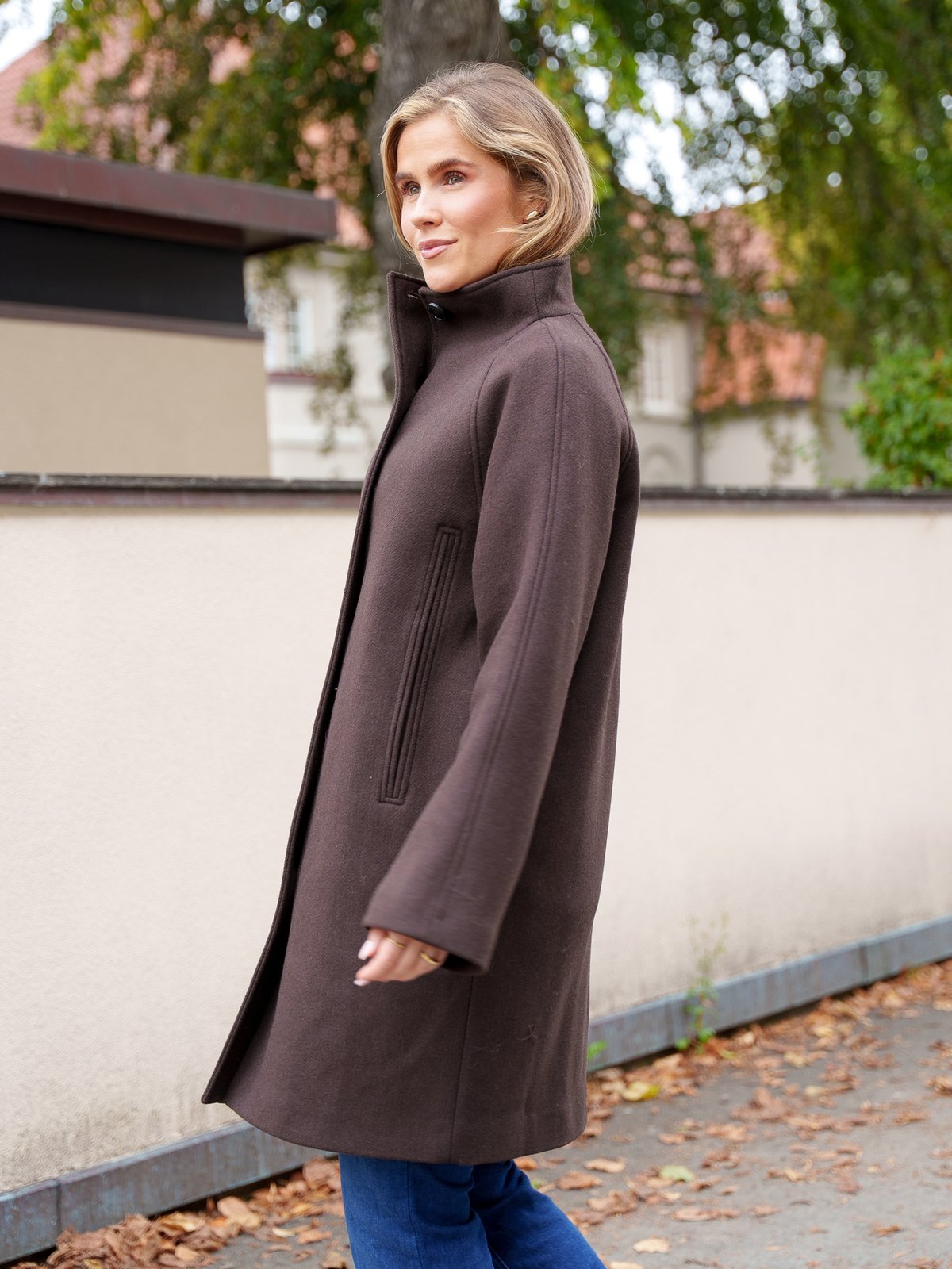Selected Femme Zia-Vinni Wool Blend Coat Delicioso