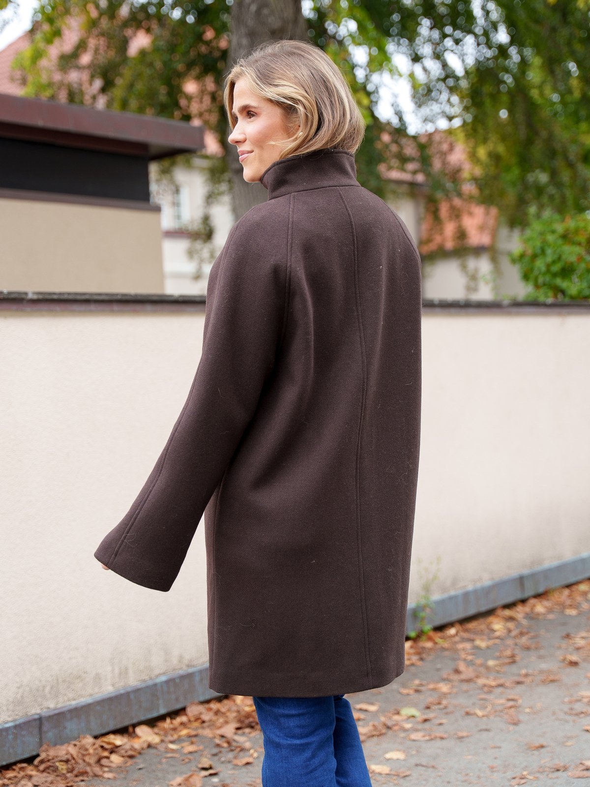 Selected Femme Zia-Vinni Wool Blend Coat Delicioso
