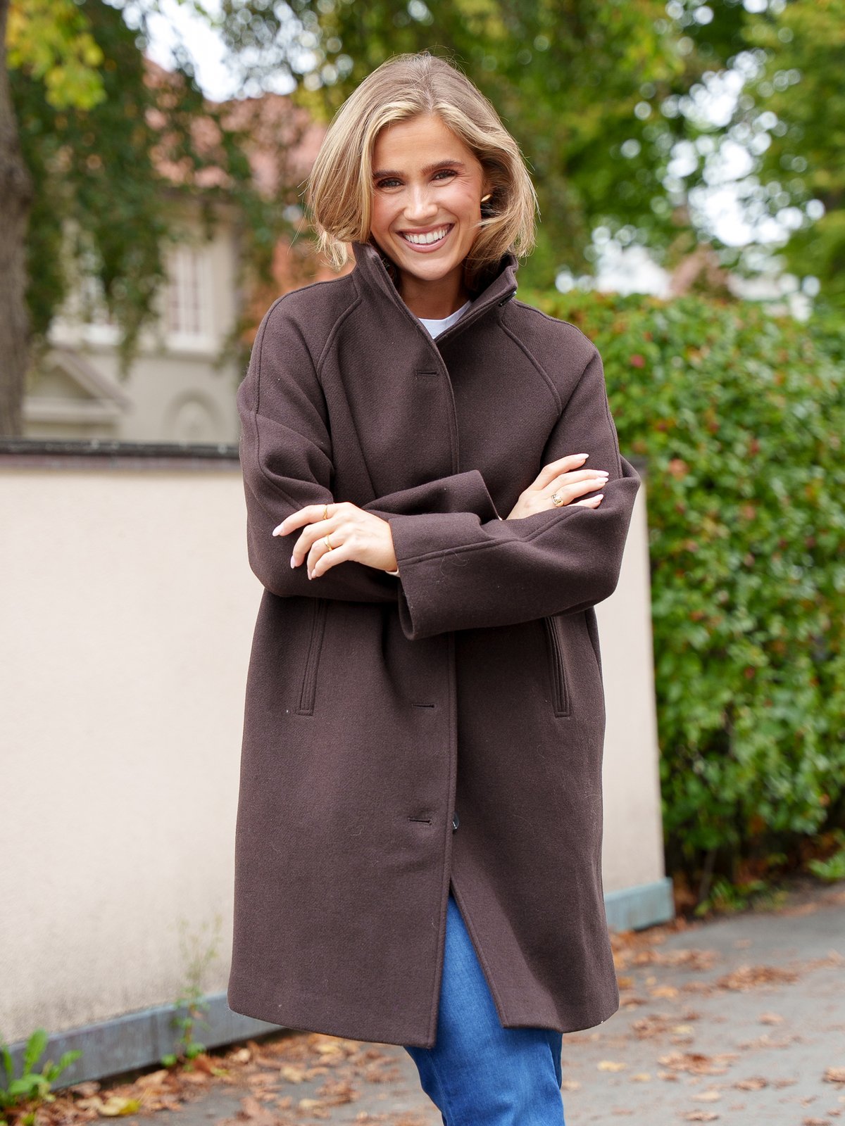 Selected Femme Zia-Vinni Wool Blend Coat Delicioso