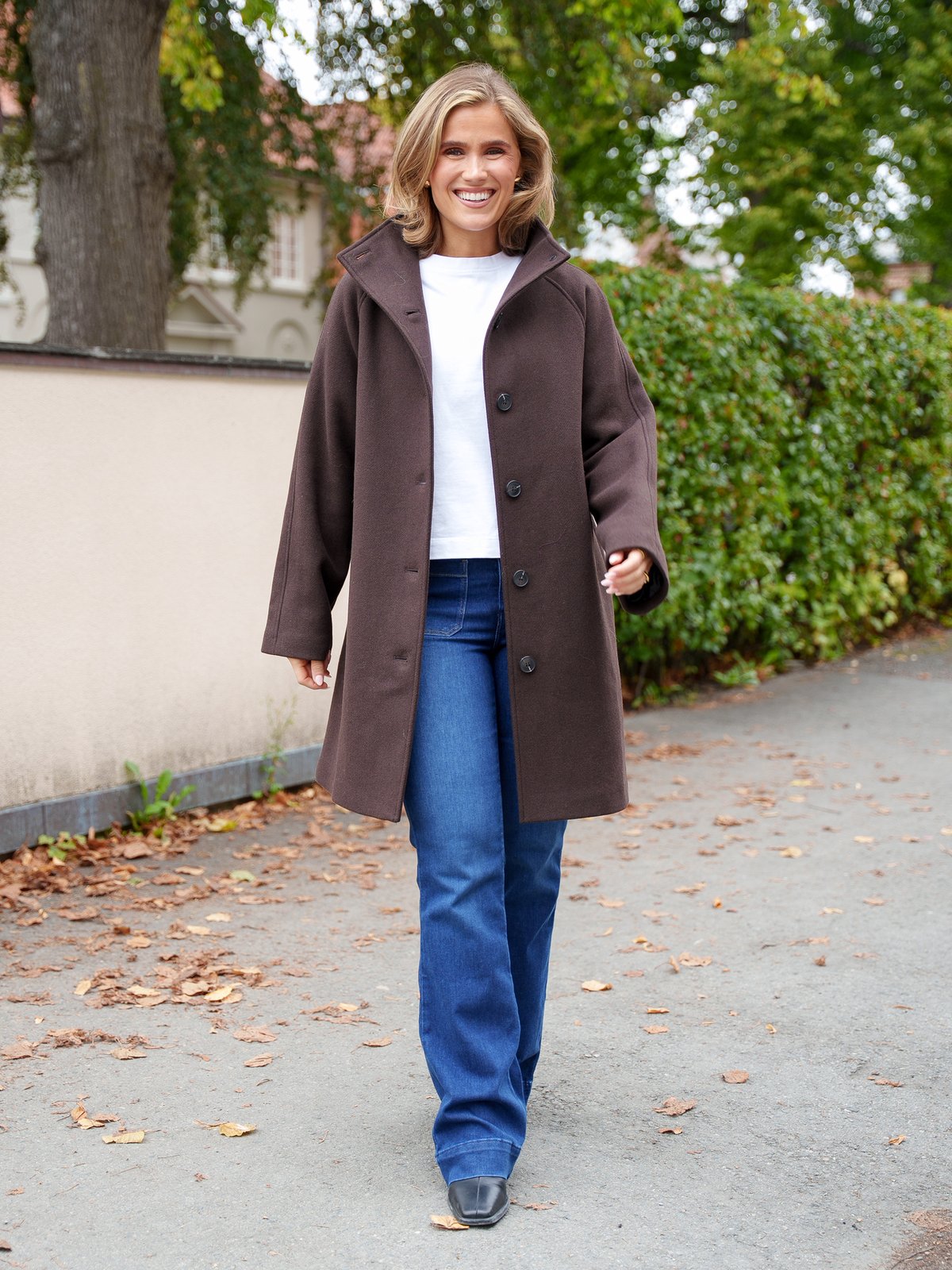 Selected Femme Zia-Vinni Wool Blend Coat Delicioso