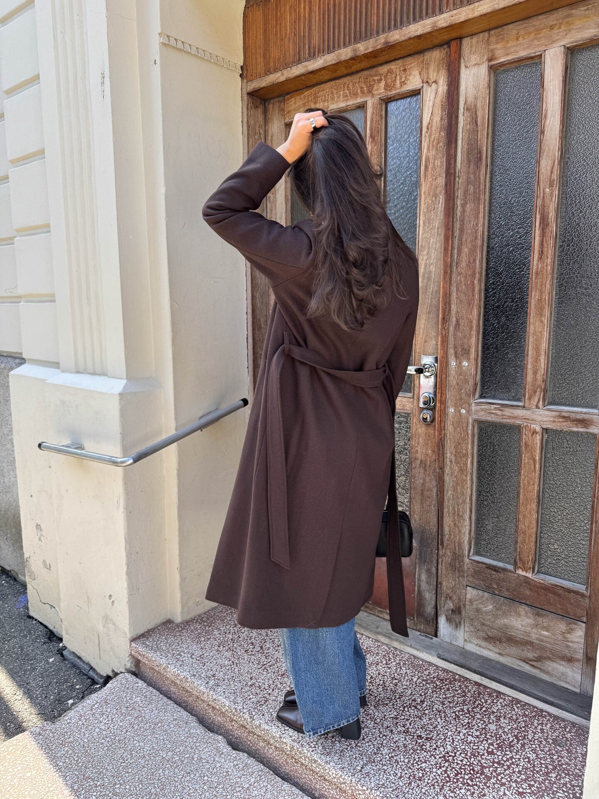 Selected Femme Zia-Rosa Wool Blend Coat Delicioso