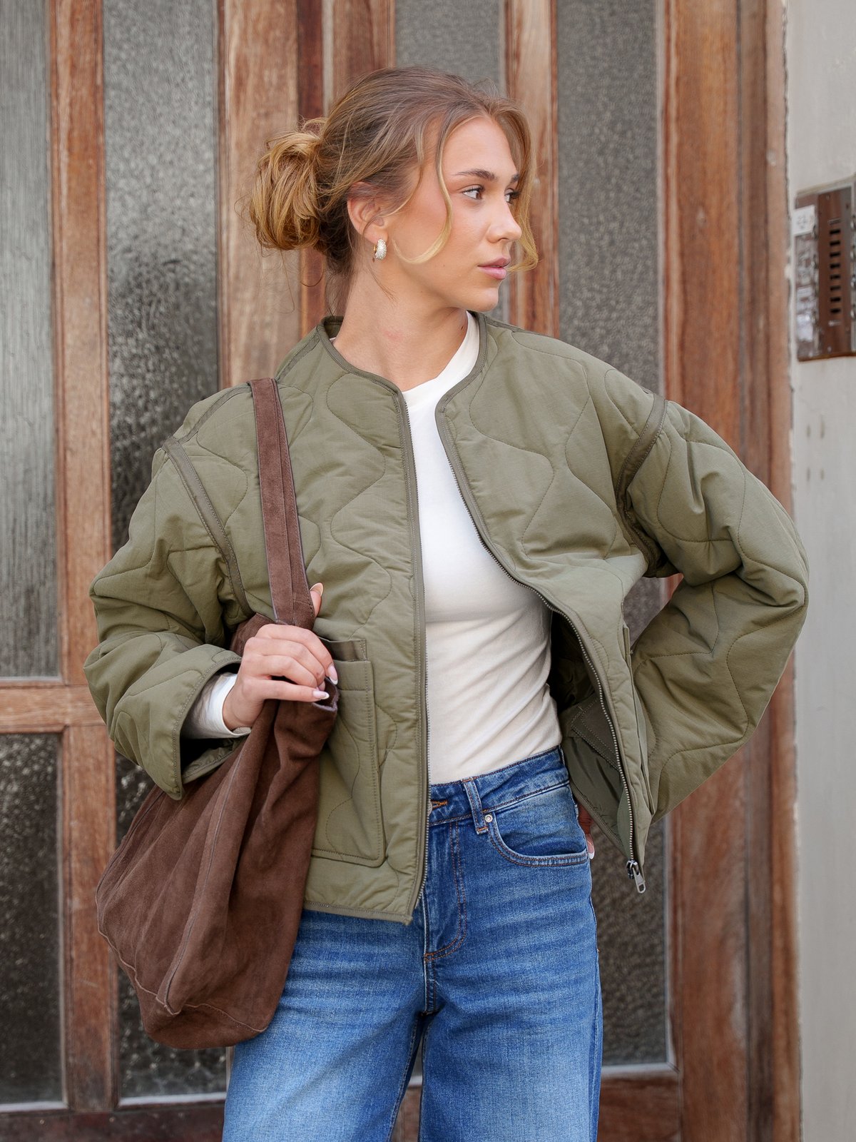 Selected Femme Ami Quilted Jacket Kalamata