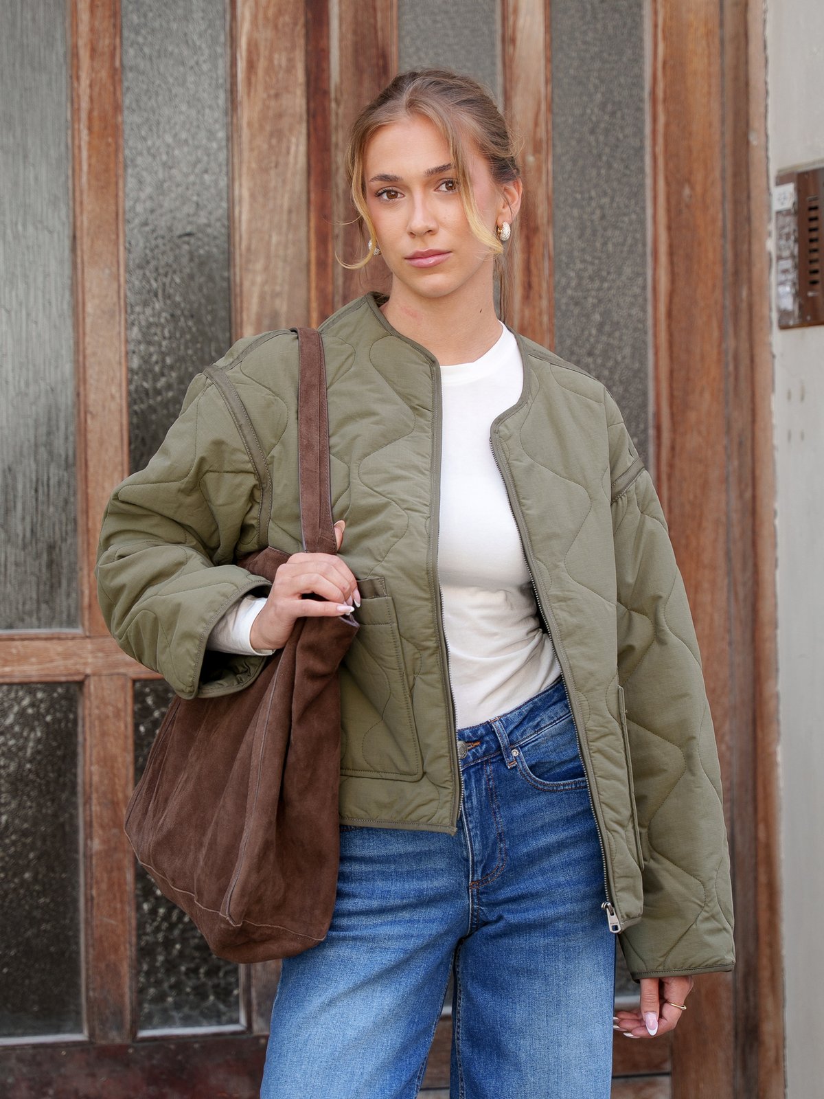 Selected Femme Ami Quilted Jacket Kalamata