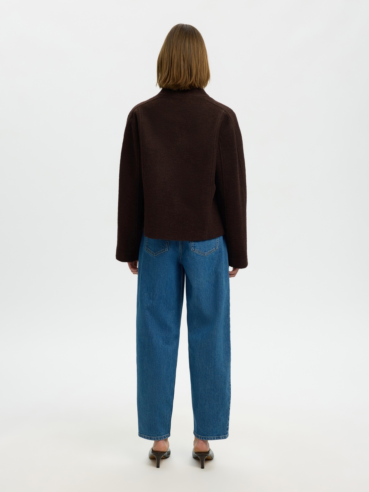 Selected Femme Jacqueline Wool Blend Jacket Delicioso MELANGE