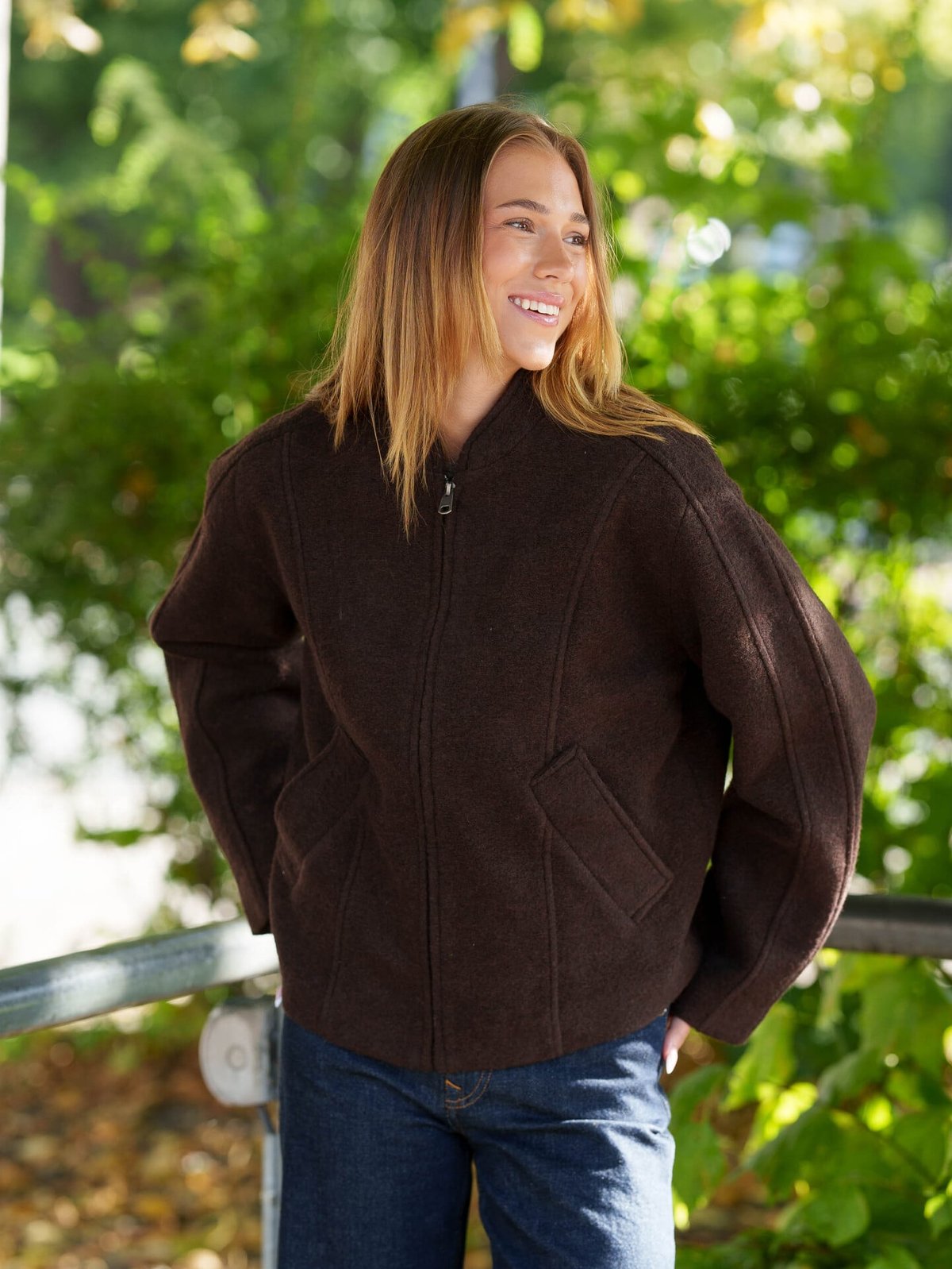 Selected Femme Jacqueline Wool Blend Jacket Delicioso MELANGE