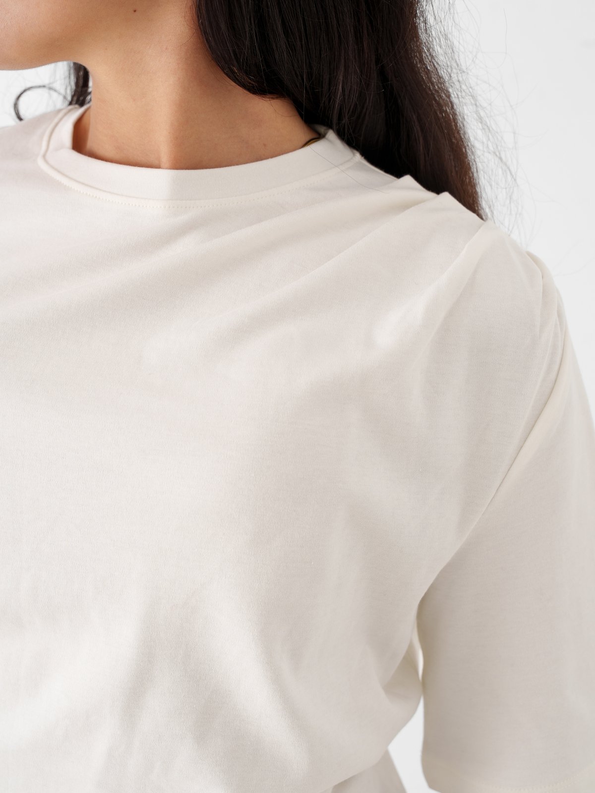 Selected Femme Oline Light Twist Tee Egret