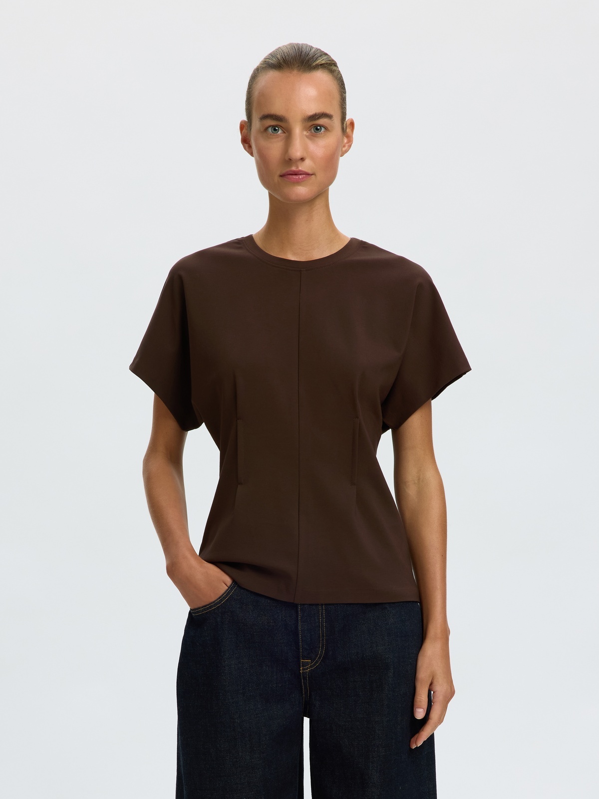 Selected Femme Era Short Sleeve Top Delicioso