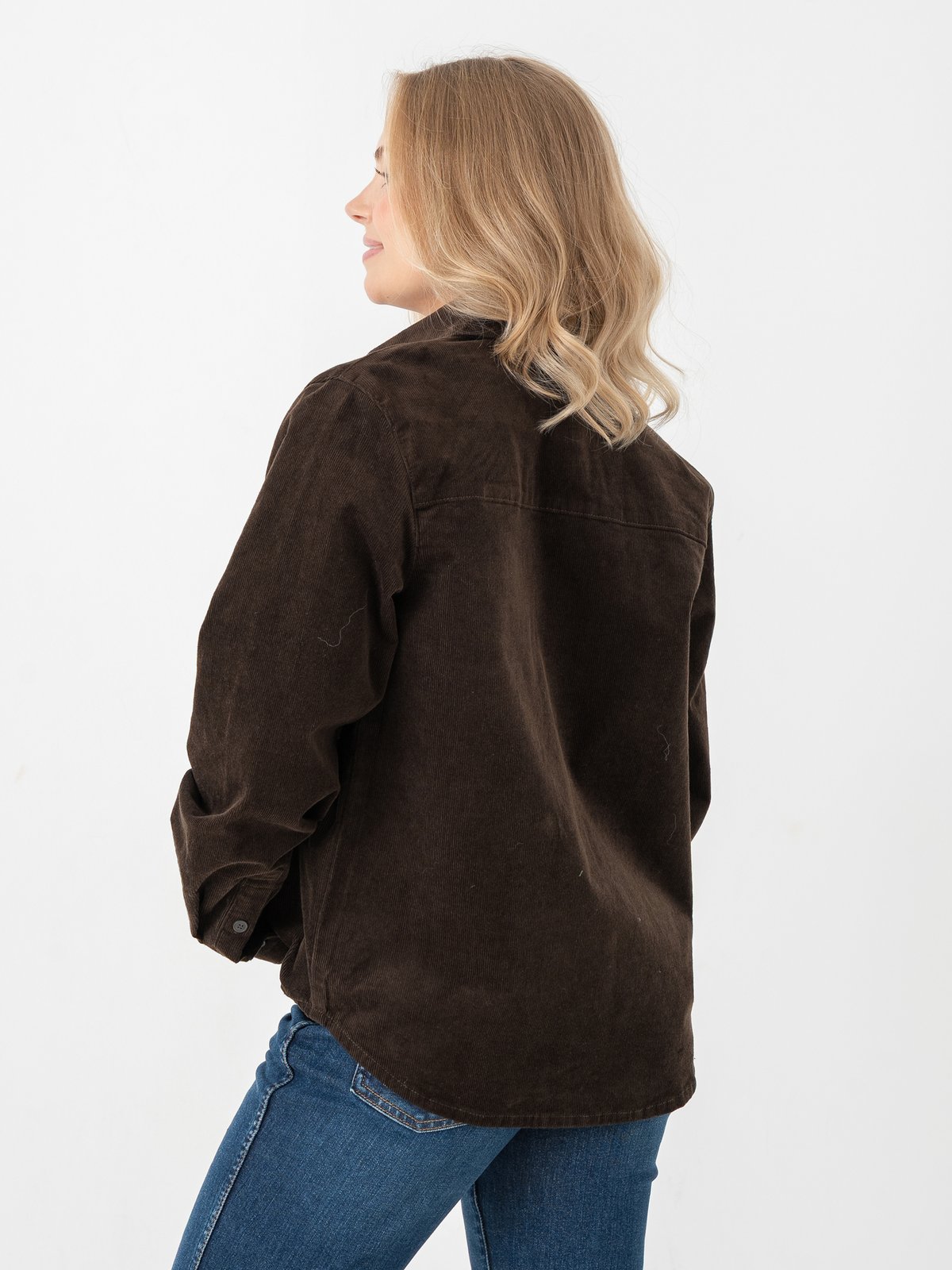 Selected Femme Runa Long Sleeve Regular Cord Shirt Delicioso