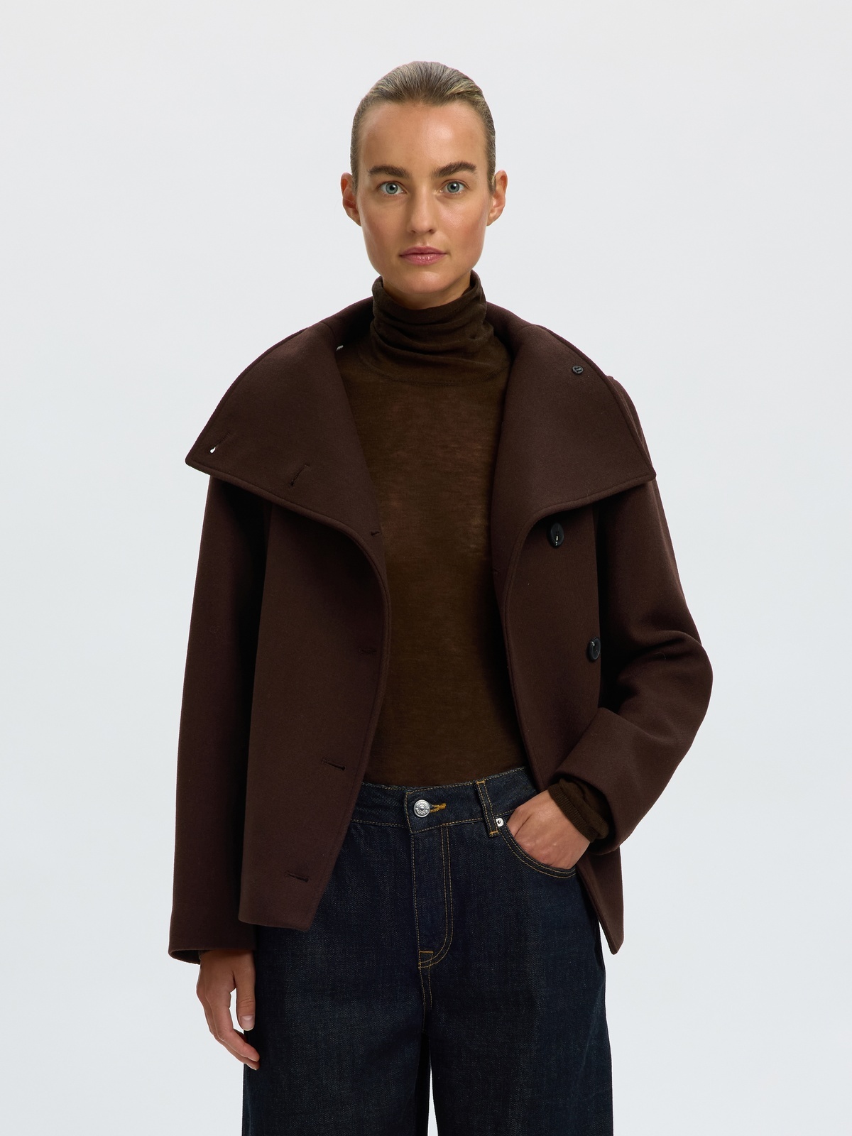 Selected Femme Zia-Zoe Wool Blend Jacket Delicioso