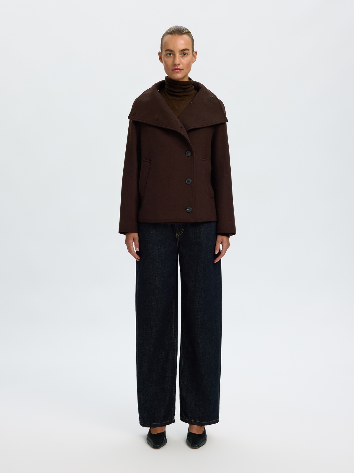 Selected Femme Zia-Zoe Wool Blend Jacket Delicioso