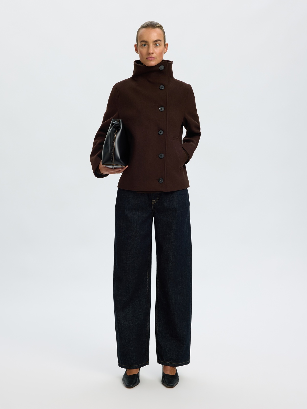 Selected Femme Zia-Zoe Wool Blend Jacket Delicioso