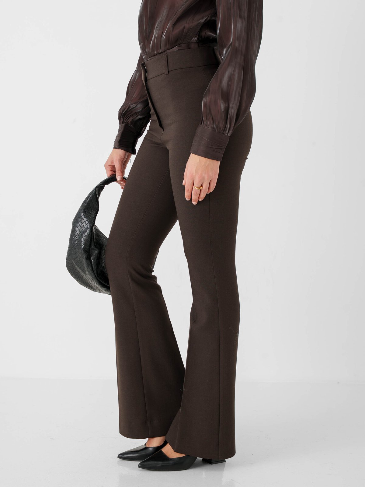 Selected Femme Rita Midwaist Slim Flared Pant Delicioso