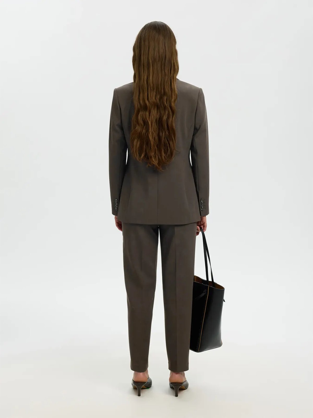 Selected Femme Rita Long Sleeve Classic Blazer Delicioso MELANGE