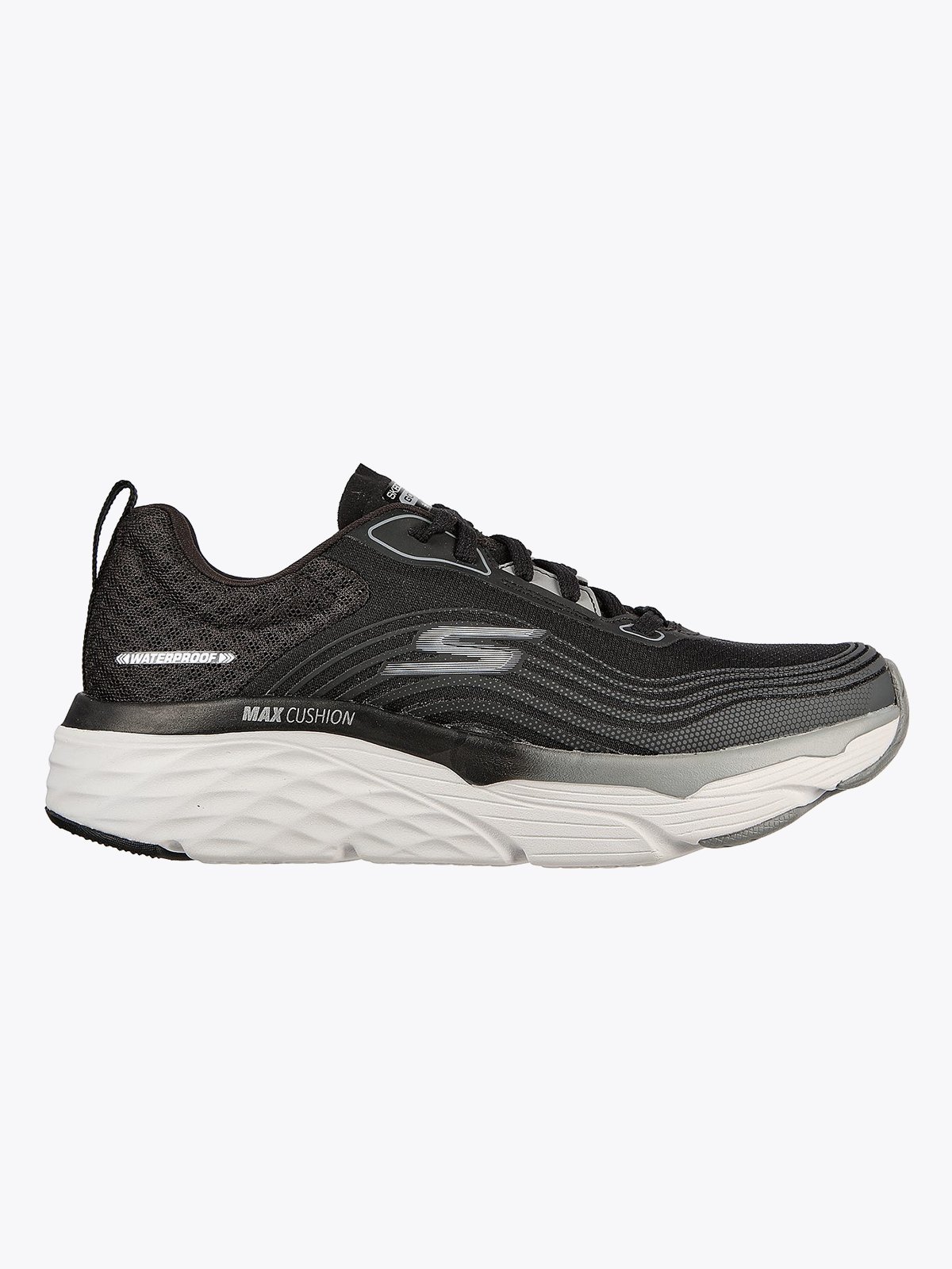 Skechers Max Cushioning Elite Waterproof Black Grey