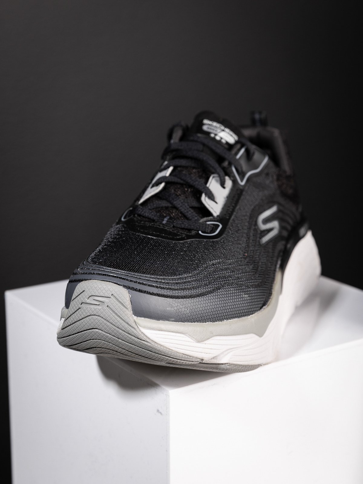 Skechers Max Cushioning Elite Waterproof Black Grey