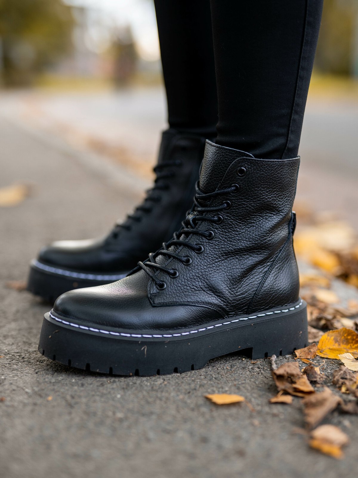 Steve Madden Skylar Black Leather