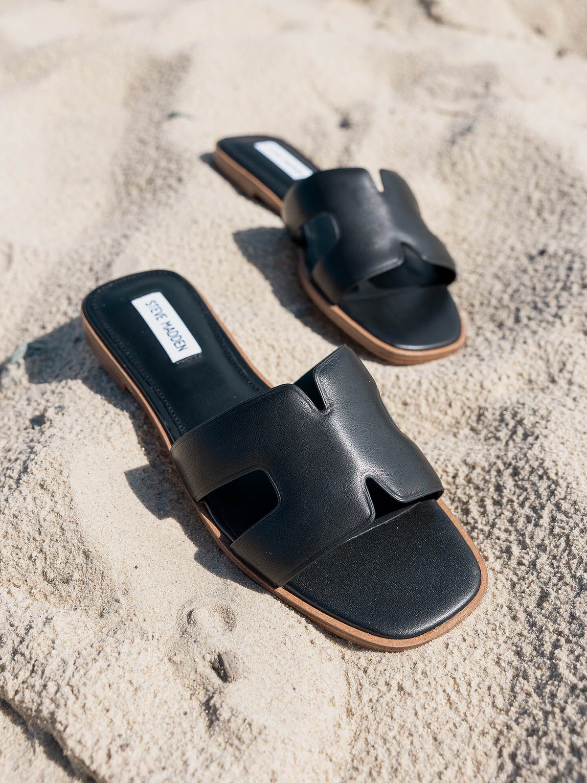 Steve Madden Heist Black Leather