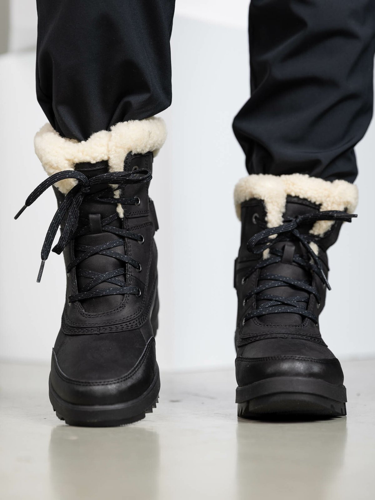 Sorel Torino II Parc Boot Black, Sea Salt