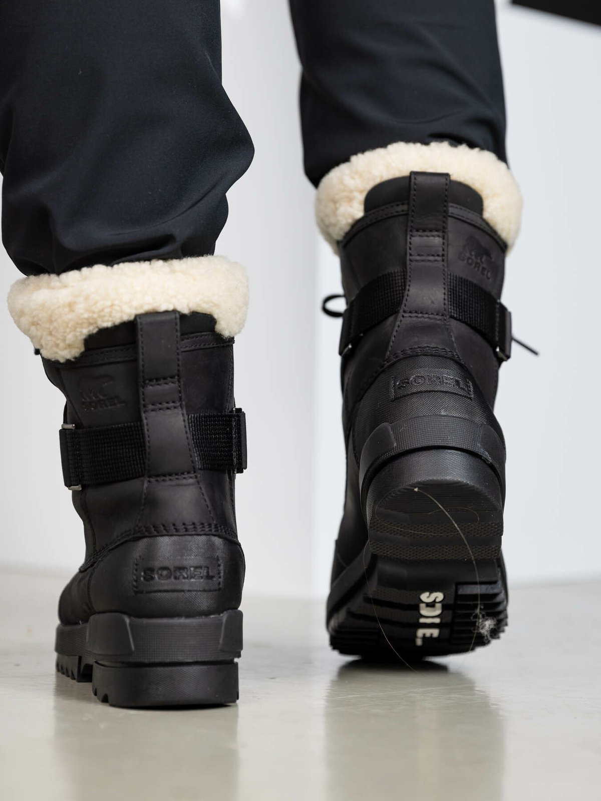 Sorel Torino II Parc Boot Black, Sea Salt