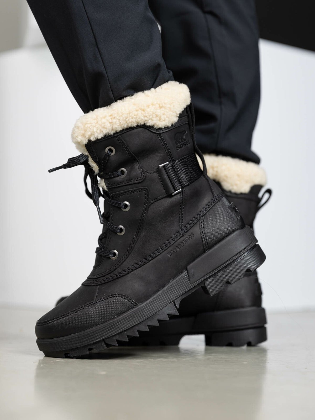 Sorel Torino II Parc Boot Black, Sea Salt