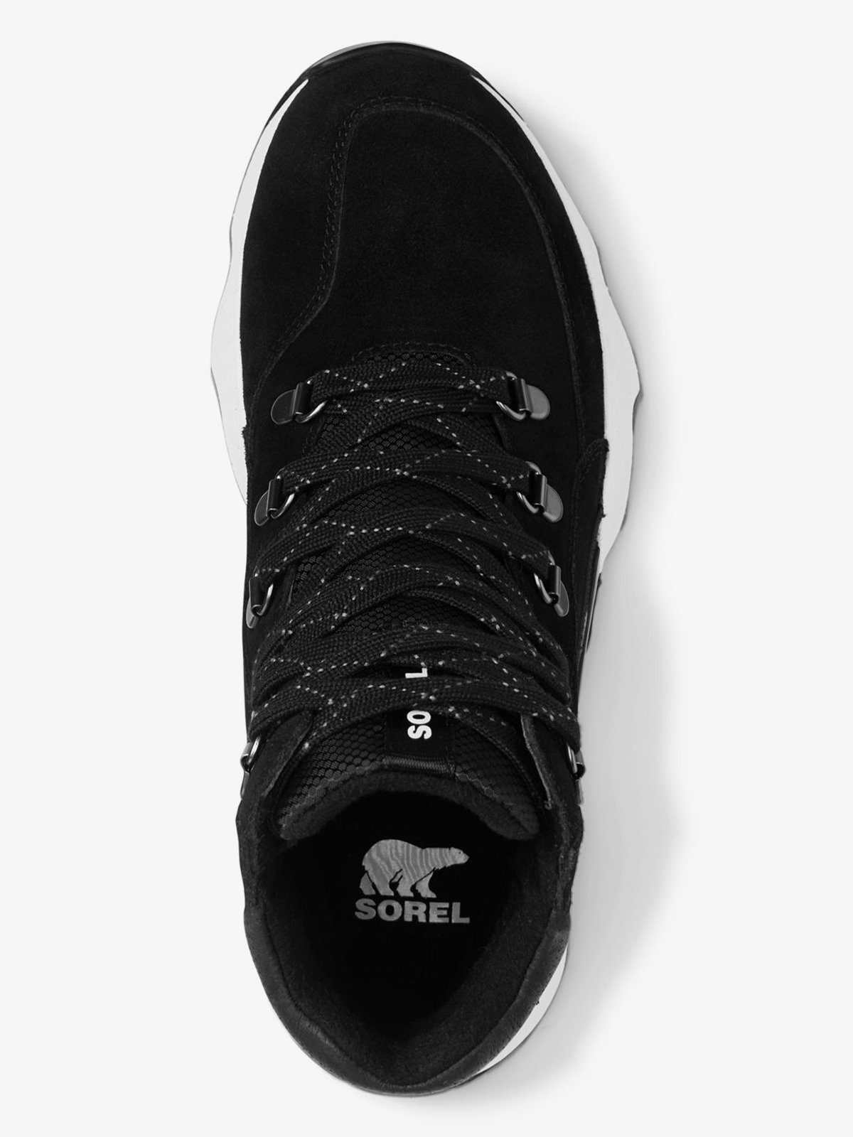 Sorel Kinetic Impact Conquest Sneaker Boot Black / Sea Salt