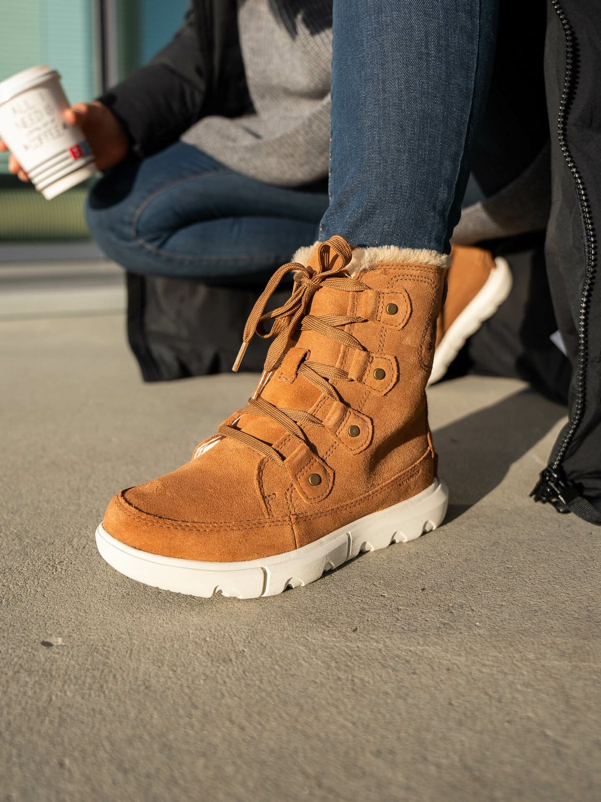 Sorel Explorer next Joan WaterProof Velvet Tan, Fawn