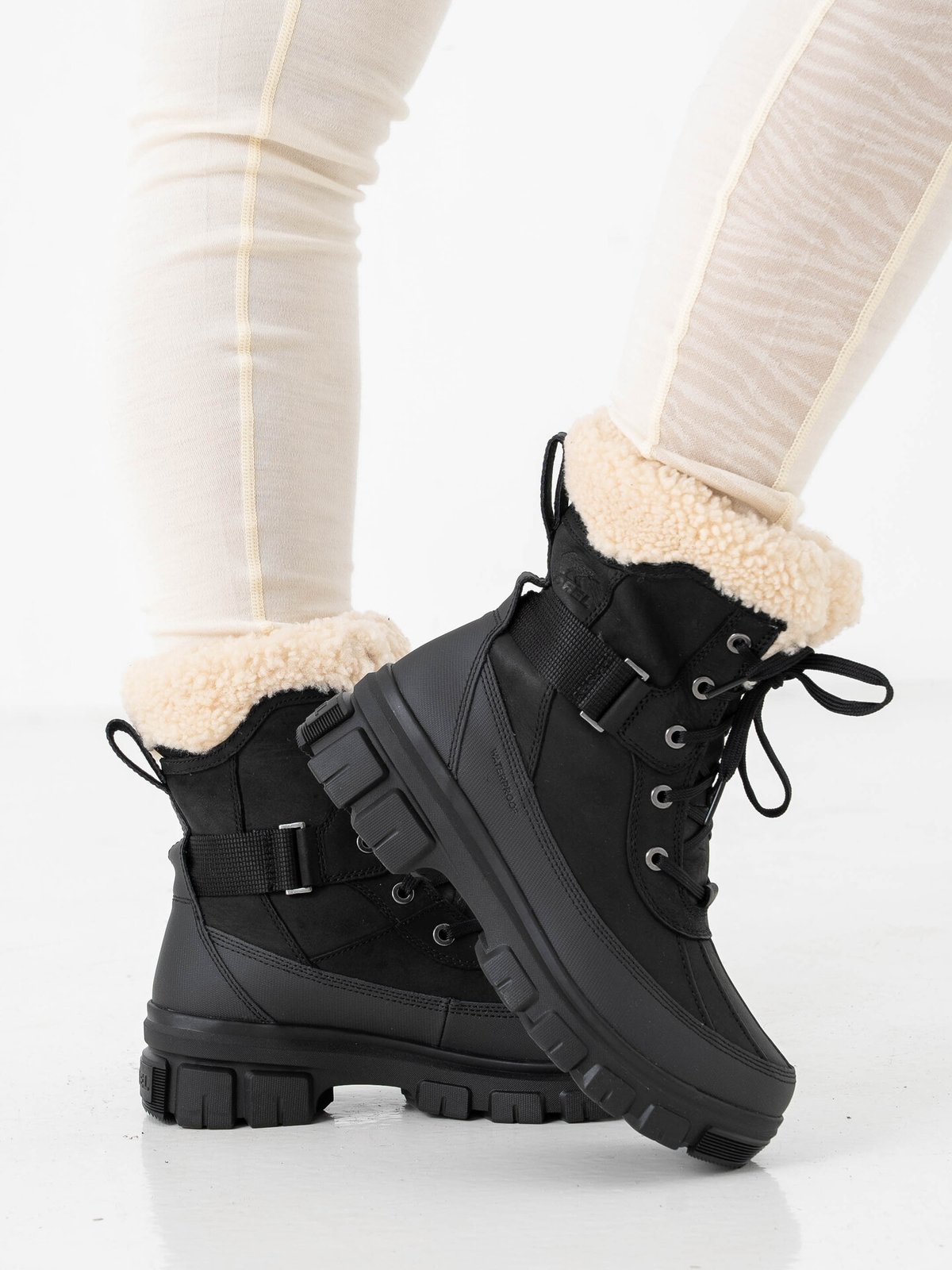 Sorel Torino V Parc Waterproof Black/Sea Salt