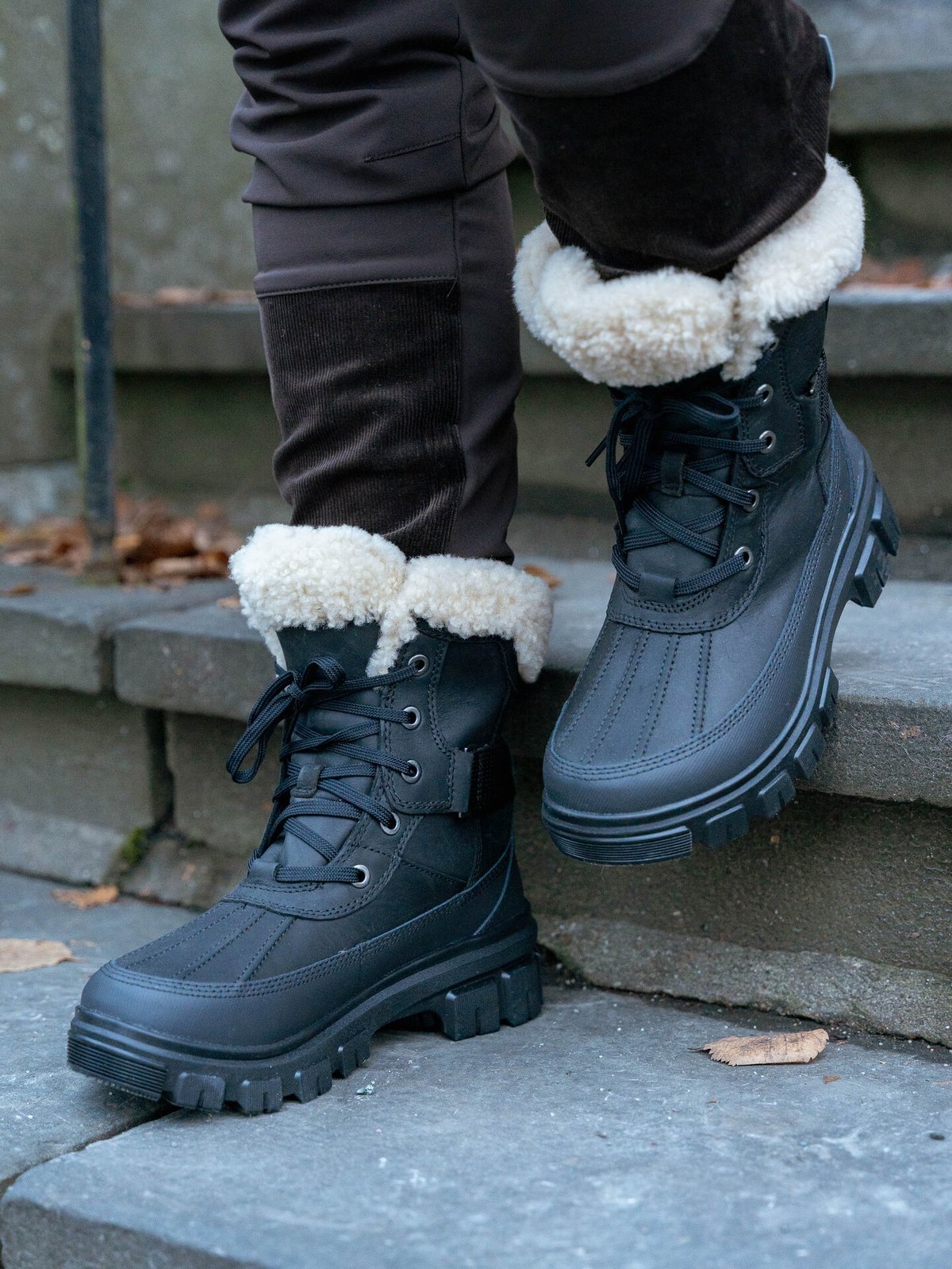 Sorel Torino V Parc Waterproof Black/Sea Salt