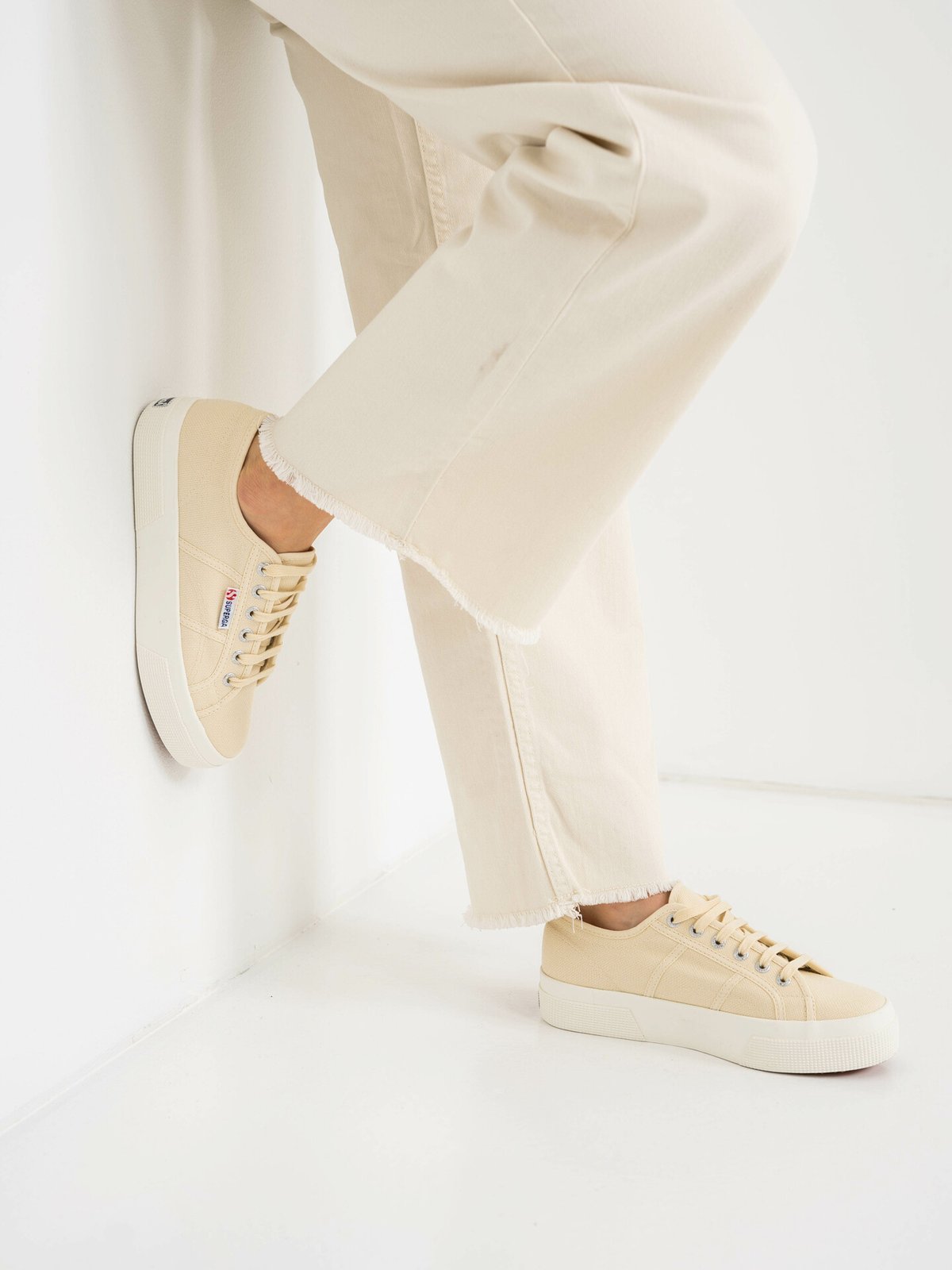 Superga 2740 Platform Beige LT Eggshell-F Avorio