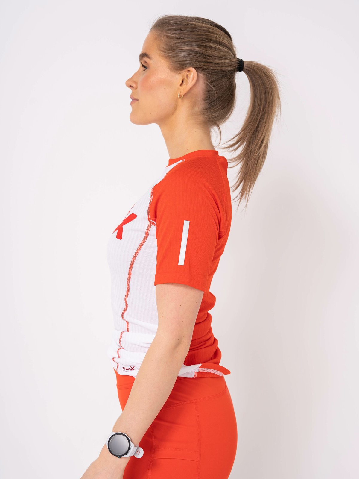 Swix Roadline RaceX Short Sleeve Bright White/Fiery Red