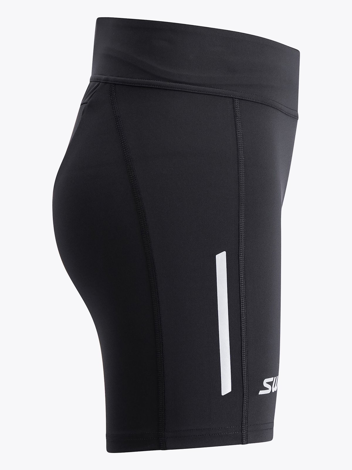 Swix Pace High Waist Half Tights Black