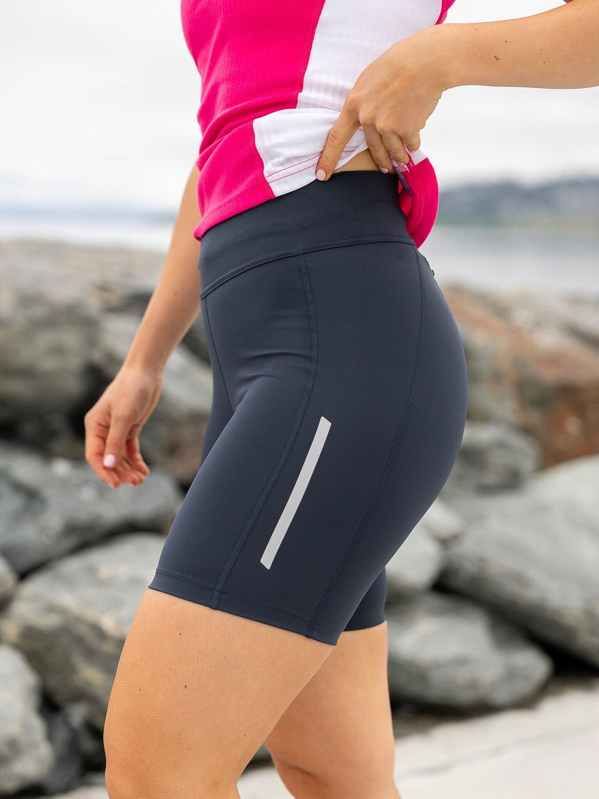 Swix Pace High Waist Half Tights Dark Navy