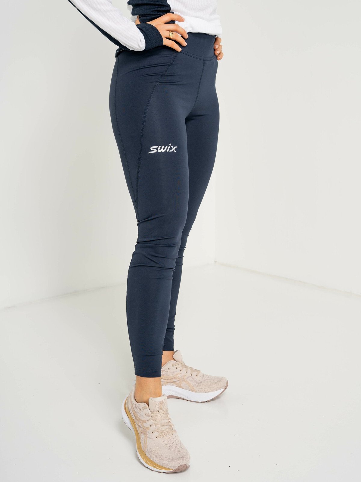 Swix Pace High Waist Tights Dark navy
